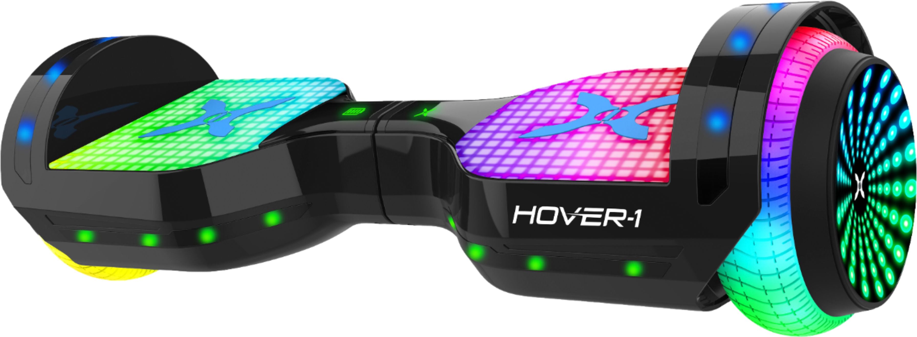 Hover 1 &ndash; Astro LED Light Up Electric Self Balancing Scooter w/6 mi Max Operating Range & 7 mph Max Speed &ndash; Black