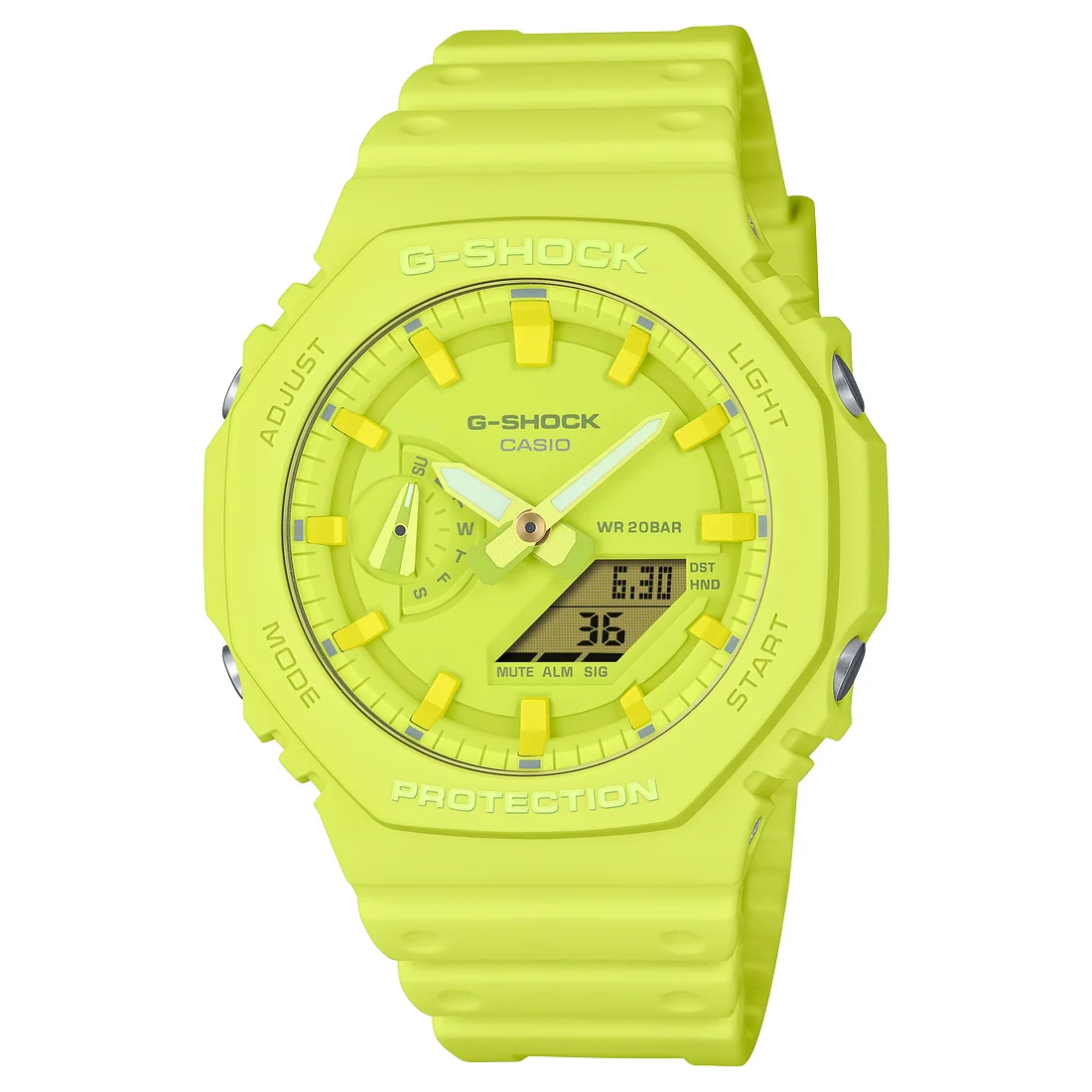 Orologio G-Shock GA-2100-9A9ER giallo monocromo