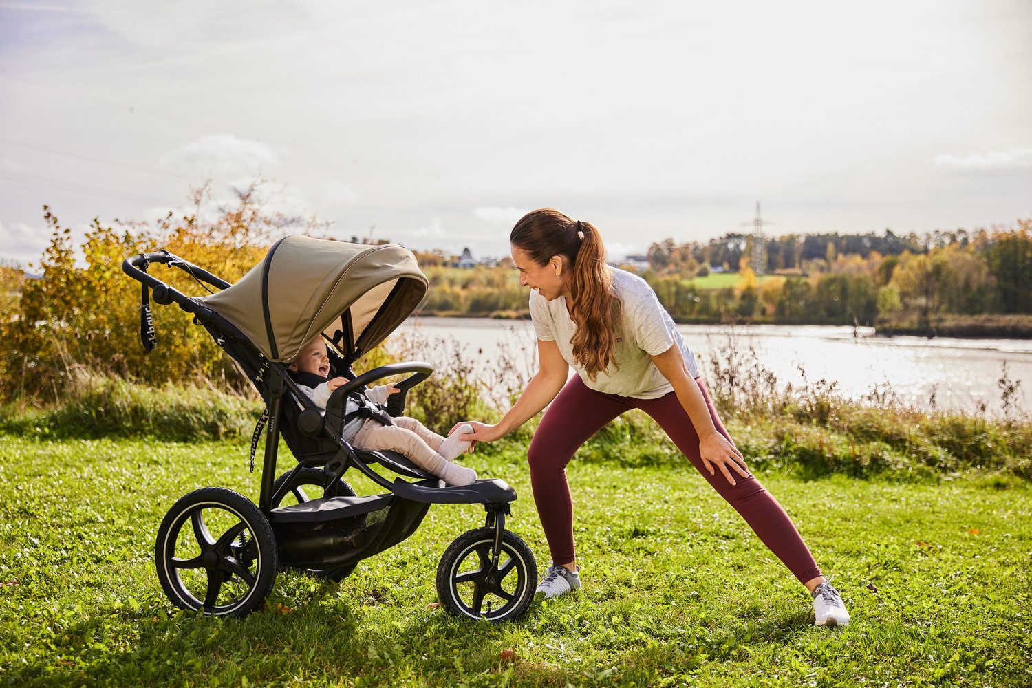 Dreirad-Kinderwagen Runner 3, olive