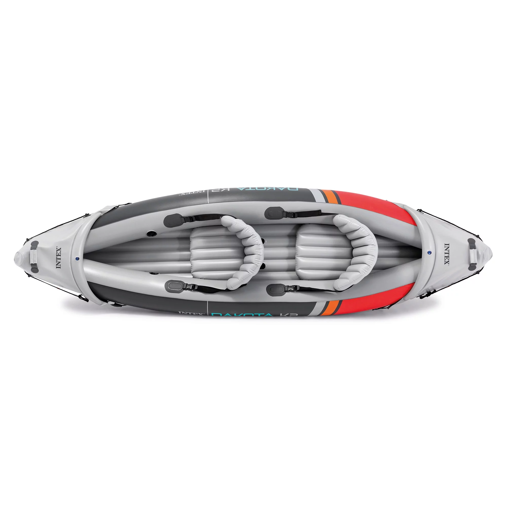 2025 Intex Dakota K2 Kayak inflable de vinilo para 2 personas, con remos y bomba – Caja abierta