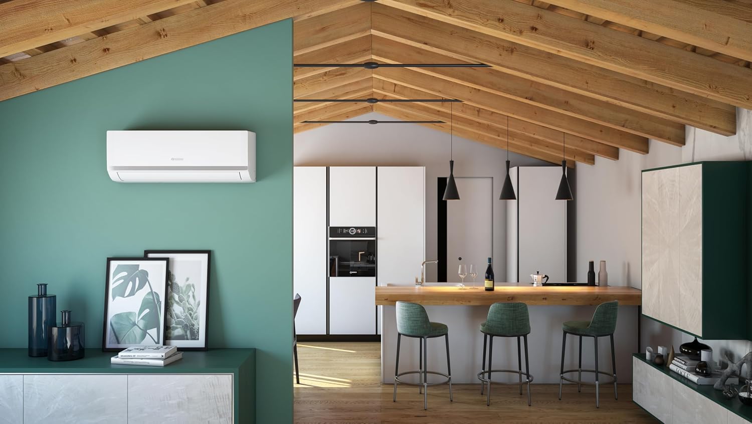Olimpia Splendid, Mystral S1 E 12 Air Conditioning 12000 BTU / h Monosplit Inverter, Gas R32, Class A++, Cooling Function, Heating, Dehumidification and Ventilation, Integrated Wifi