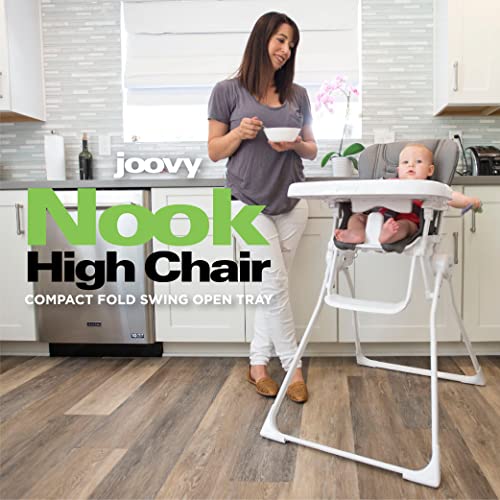 Joovy Nook, Seggiolone Per Bambini, Pieghevole Compatto, Vassoio Pieghevole, Facile Da Pulire, Salvaspazio Color Nero 14.9 Kg : Prima infanzia
