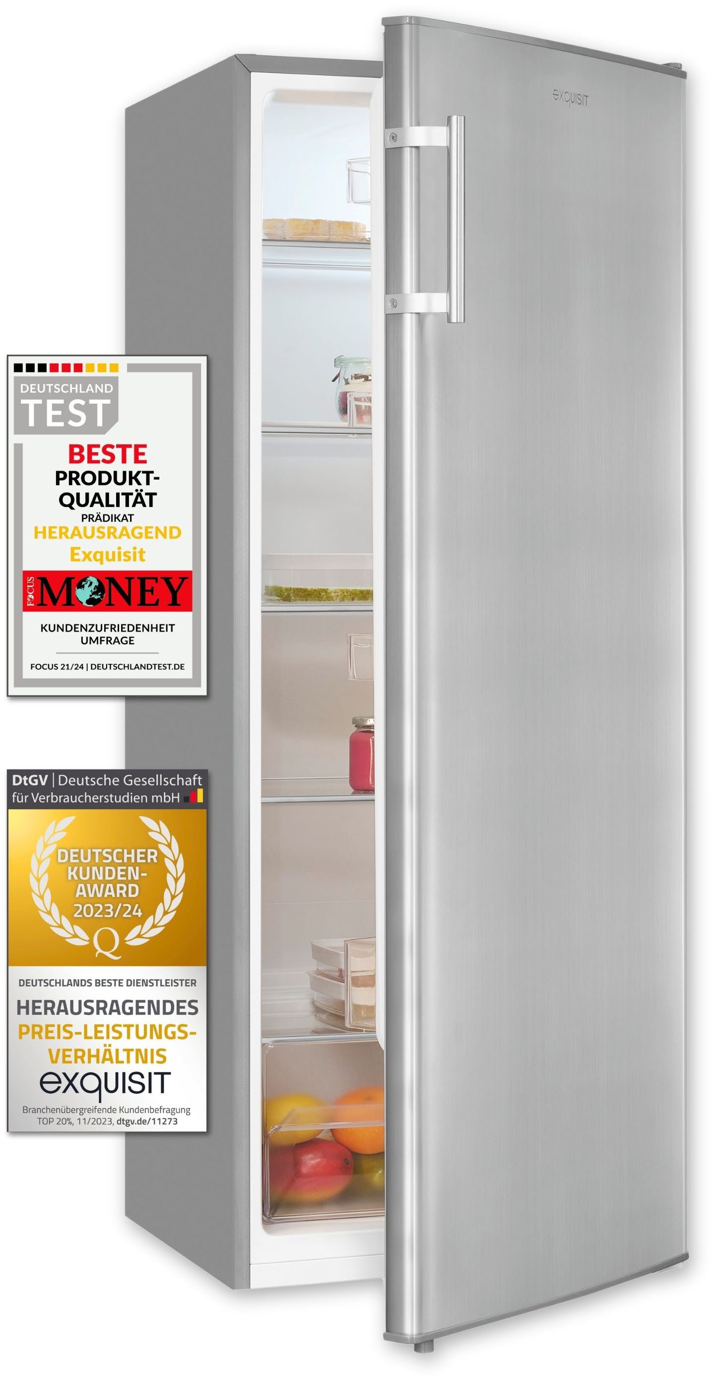 Vollraumkühlschrank KS320-V-H-040D inoxlook