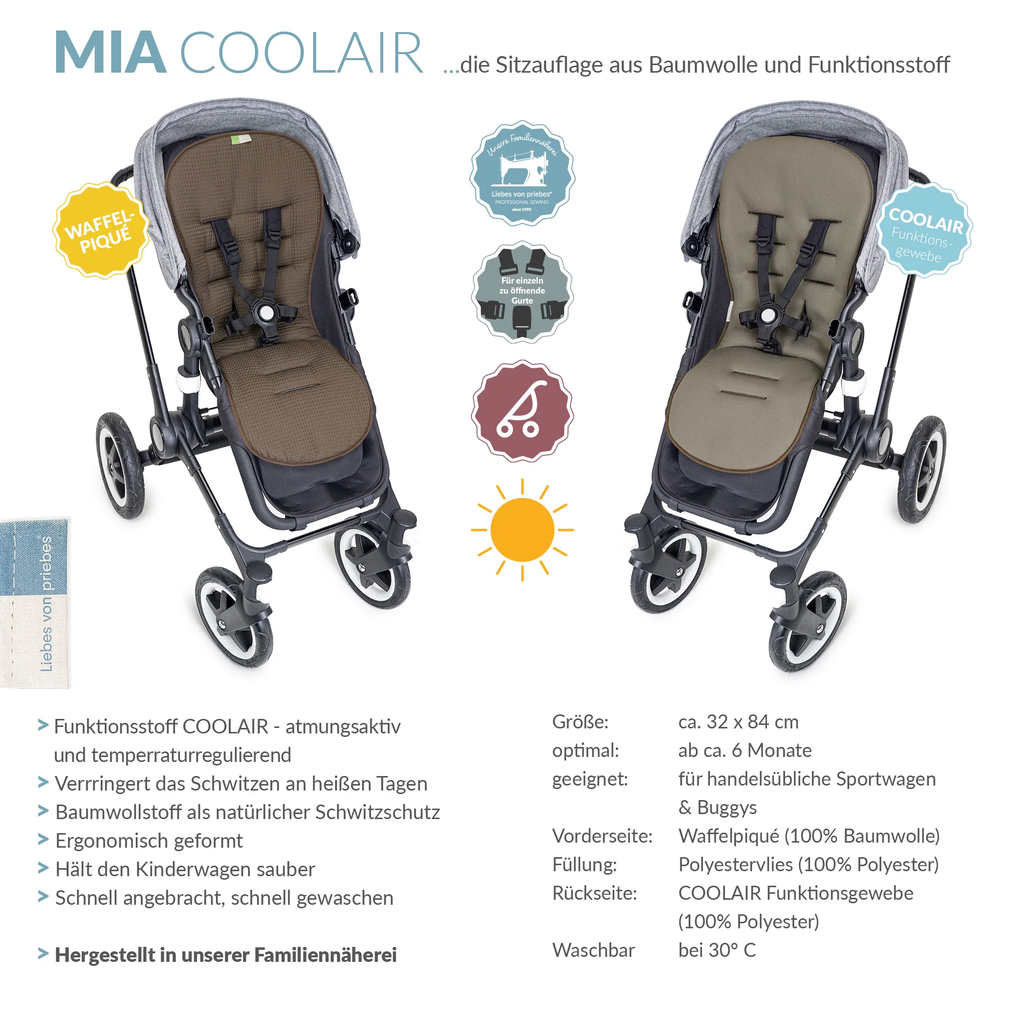 MIA COOLAIR die klassische Sitzauflage