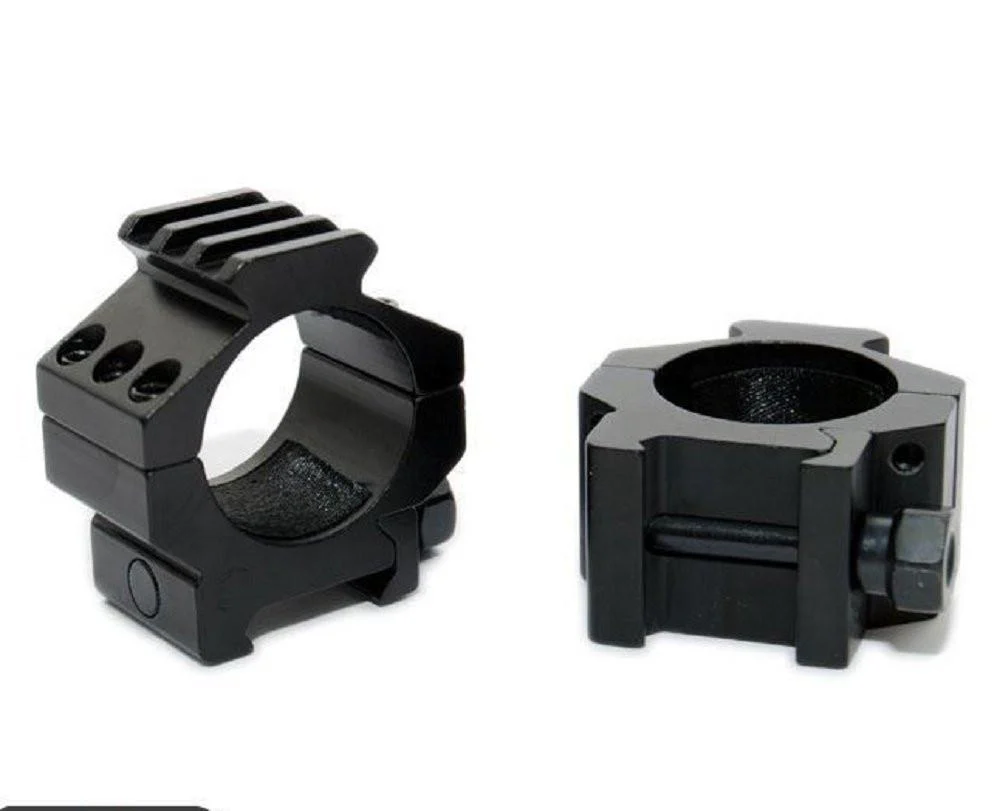 30mm Rings Black Rifle Tactical Low Profile Scope Rings with Picatinny rail tops