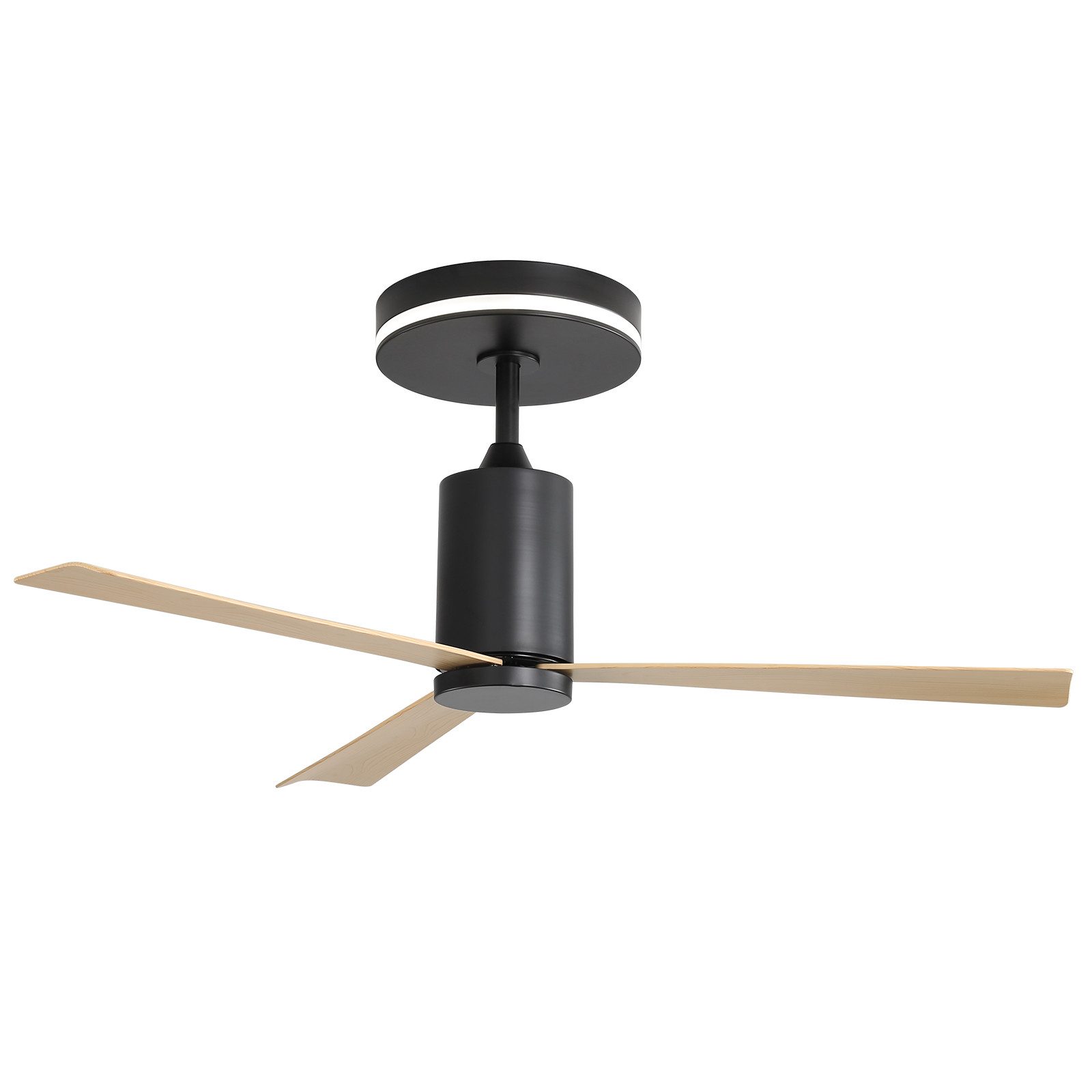 Deckenventilator mit LED-Licht, 3 ABS-Flügel, 6 Geschwindigkeitsstufen, 136cm