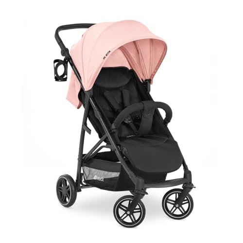 Hauck Passeggino Rapid 4R Plus Cappotta Parasole XL UPF 50  , 25 kg Portata, Pieghevole Veloce Compatto, Altezza Regolabile, Porta Bibite, Posizione Nanna, Grande Cesto, Rosa : Prima infanzia