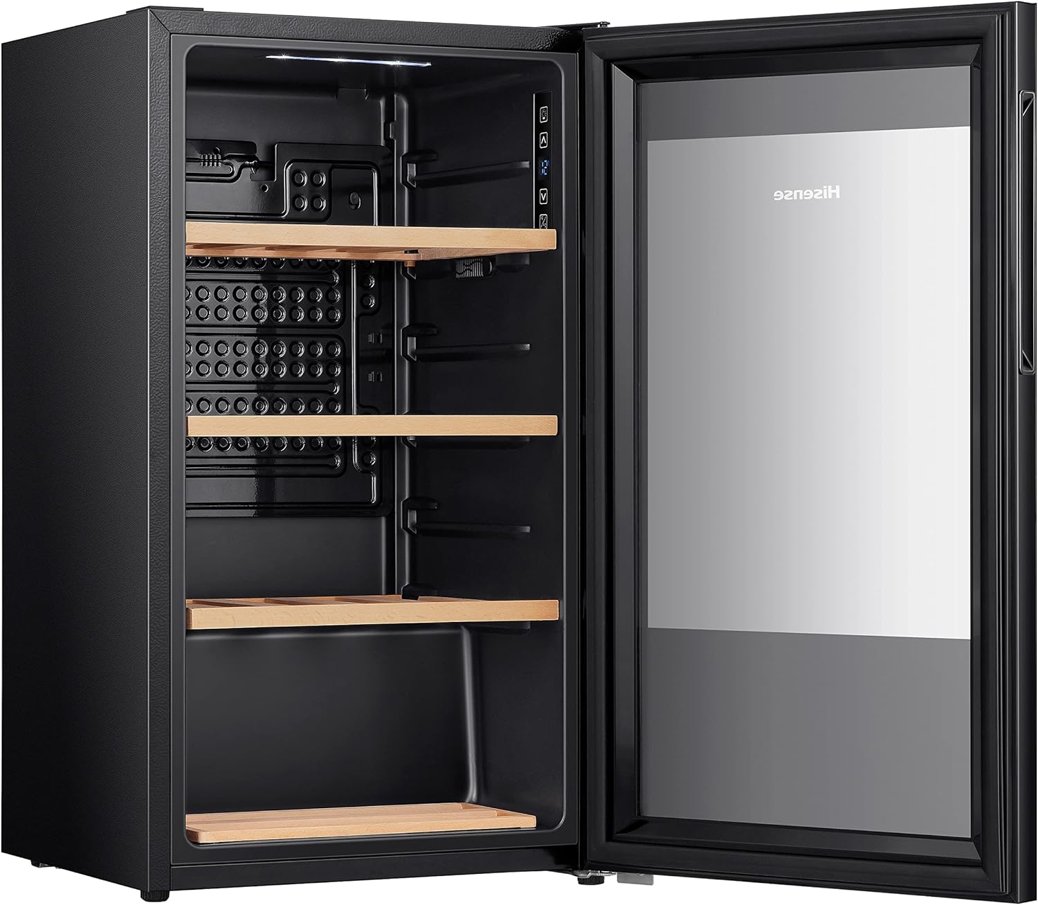 Hisense MWC4894GF Wine Cellar 30 Bottles, Monotemperature, Anti-UV Glasses, Wooden Shelves, Touch Display, LED Lighting, Year 2023
