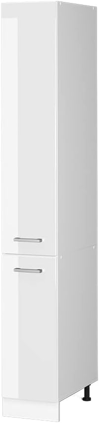 Vicco Armadio da farmacia R-line, Bianco lucido/Bianco, 30 cm