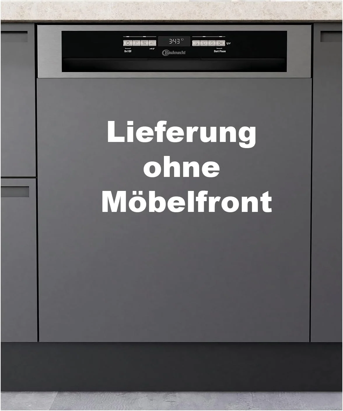 Bauknecht B6B D841A X teilintegrierbarer Geschirrspüler/60 cm/C/14 Maßgedecke/PowerClean, Hochdruckdüsen/ActiveDry