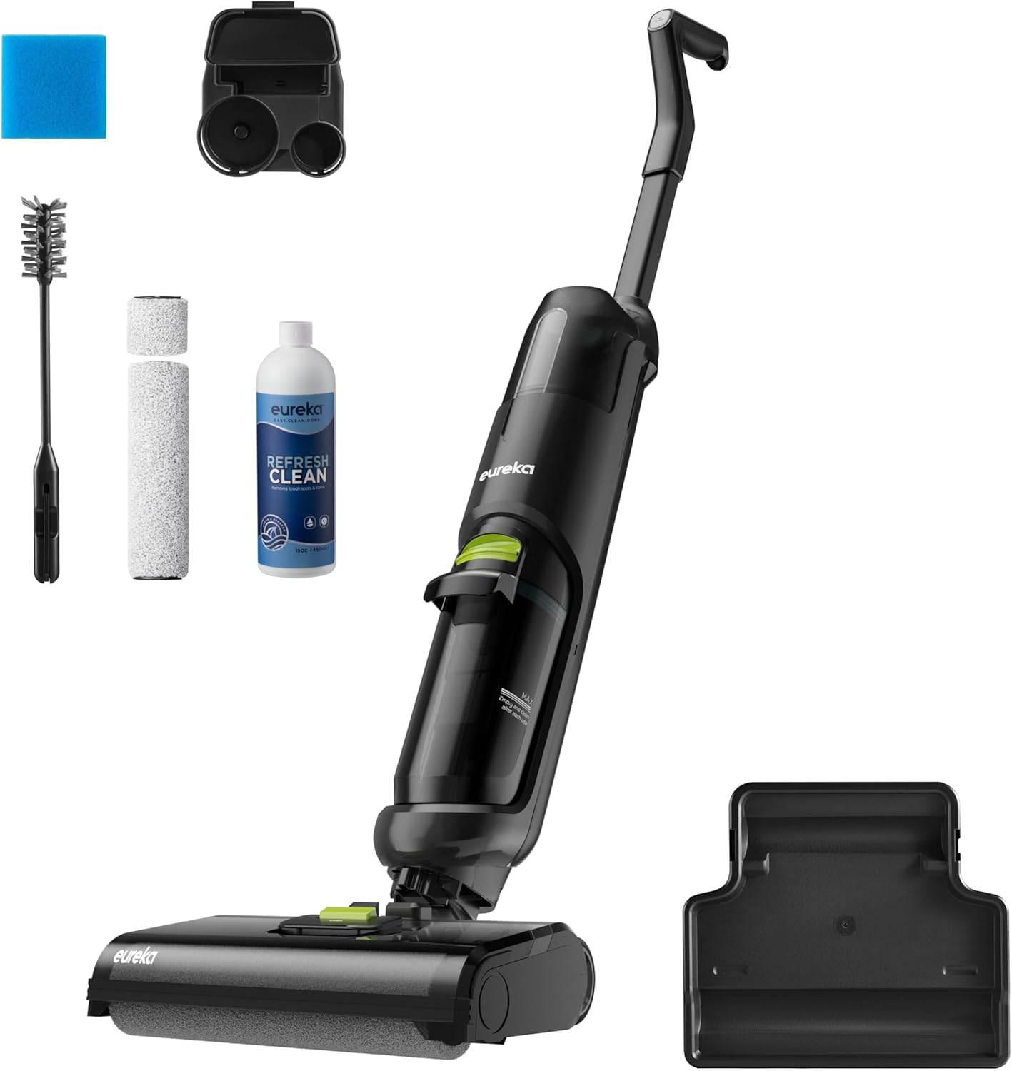 Eureka NEW400 Smart Vacuum Cleaner and Floor Washer, Self-cleaning Brush, Wireless Floor Vacuum Cleaner, Lightweight and Wireless Design for Tiles and Wood Floors