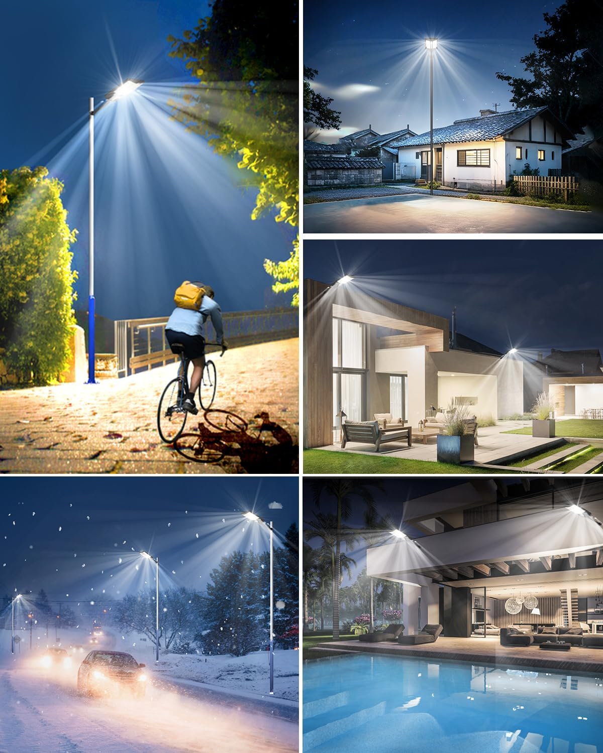 Sararoom Straßenlaternen Solar | 1000W LED Strahler Außen mit Bewegungsmelder Sensor | 864Led 6500K Wandleuchte mit Fernbedienung, IP65 Aussenleuchte Wegeleuchten für Garten Terrasse Garage Hof, 4st