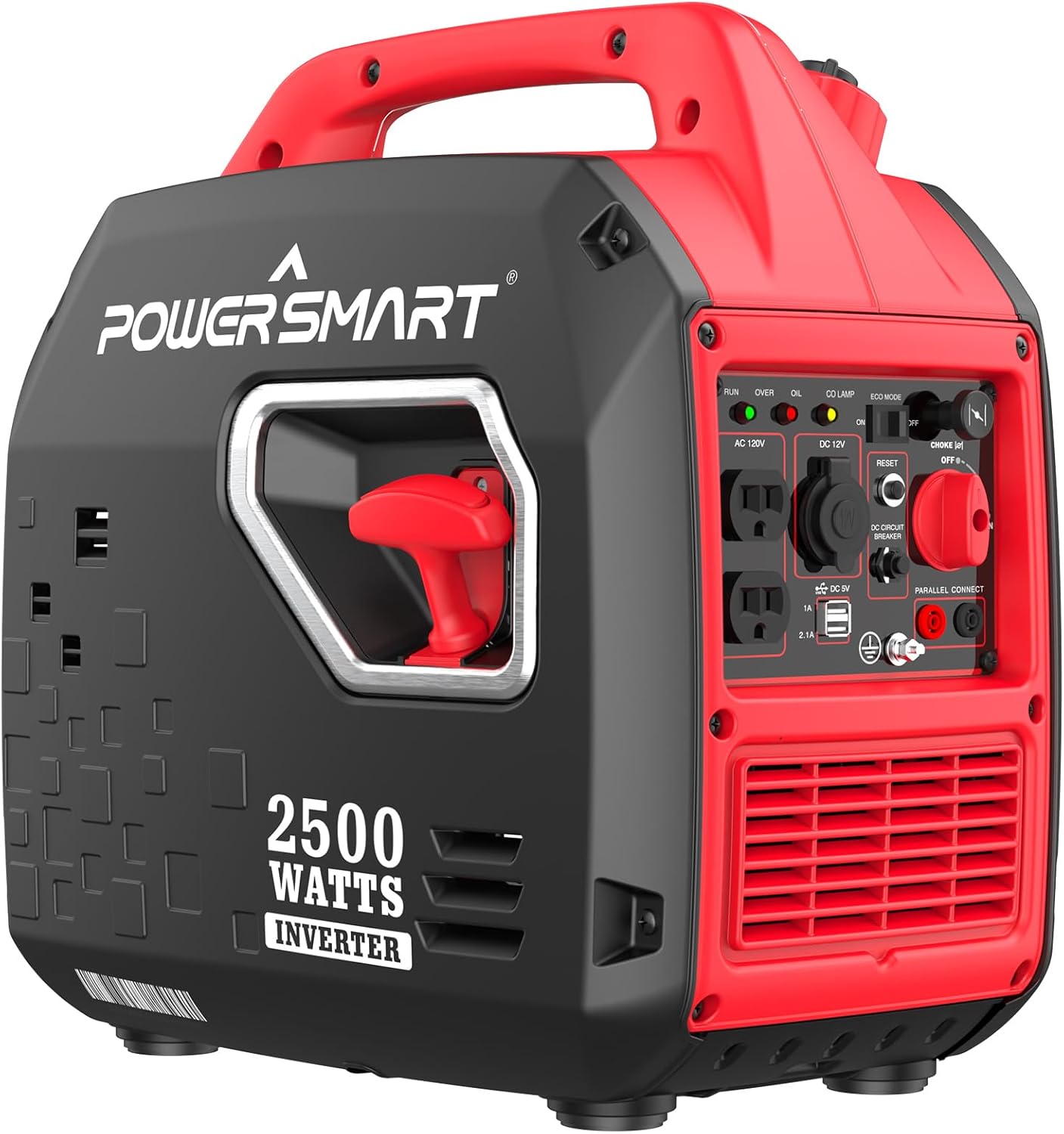PowerSmart 2500-Watt Portable Inverter Generator with Super Quiet for Camping