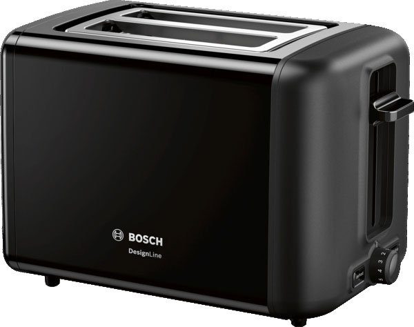 Toaster DesignLine TAT3P423DE, Integrierter Edelstahl-Brötchenaufsatz
