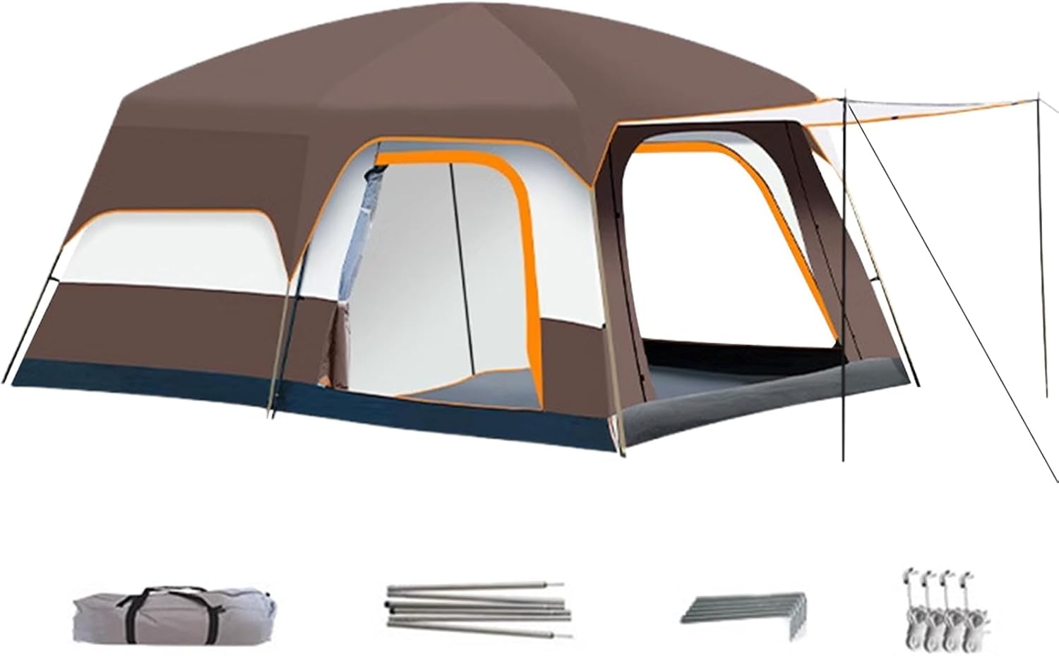 Familienzelt – Wetterfester Unterschlupf für Outdoor-Aktivitäten, Wandern, Festivals und Strandnächte