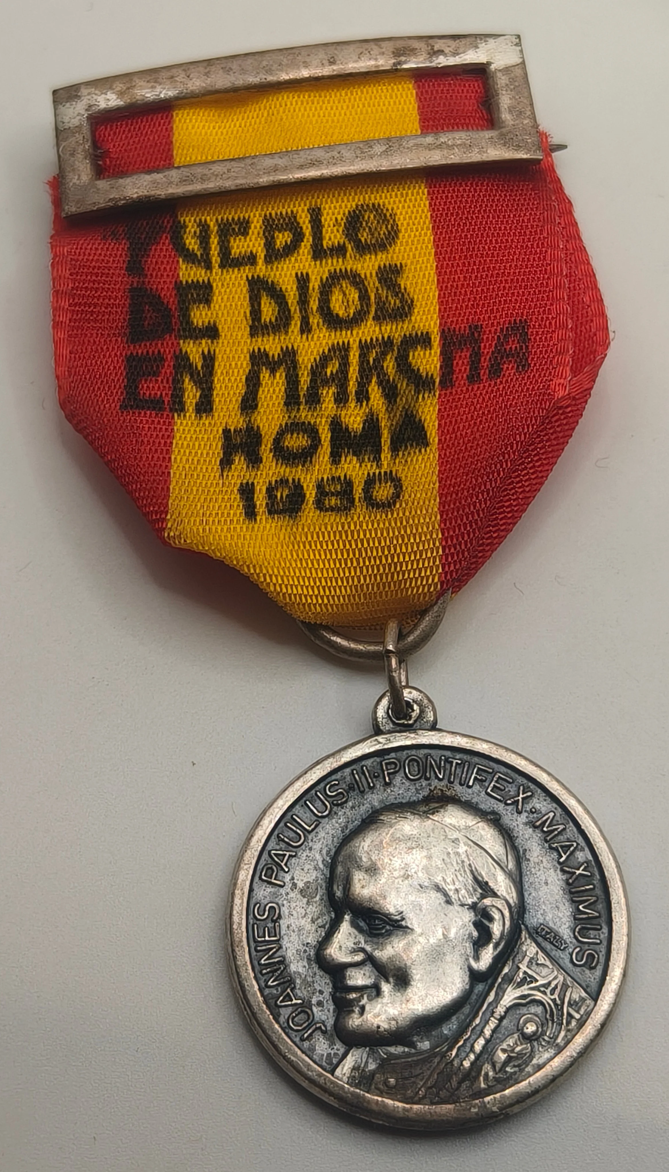 Religious medal, Pilgrimage to the Vatican. Spain