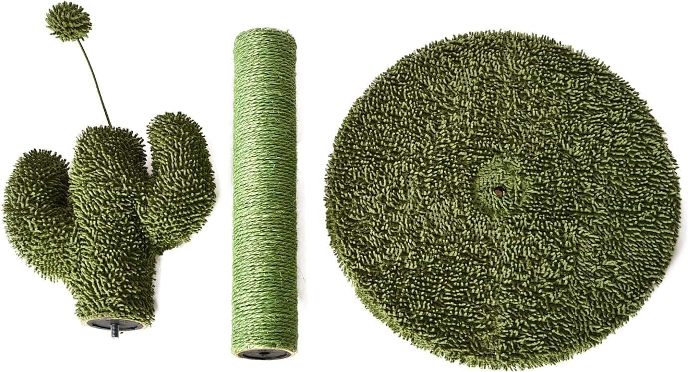 Tiragraffi per gatti da interno, standard, con giocattolo pendente, 80 cm, grigio