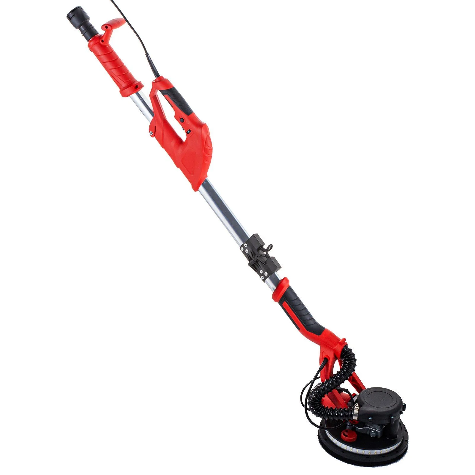 Drywall Sander 850W, Electric Drywall Sander, Electric Sander, with LED Strip Light and Vacuum Bag, Variable Speed 800-1750 RPM, Foldable Sheetrock Sander, with Telescope Handle, Wall Sander