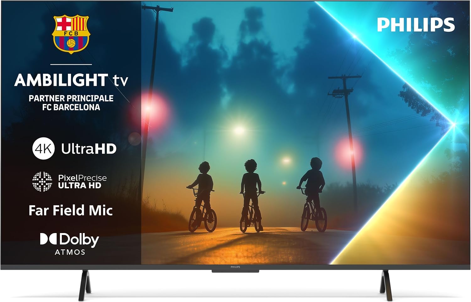Ambilight 43PUS8200 4K LED Smart TV - Display 43’’ con piattaforma Titan OS, Pixel Precise Ultra HD e Dolby Atmos Sound - Funziona con Alexa e Google Voice Assistant