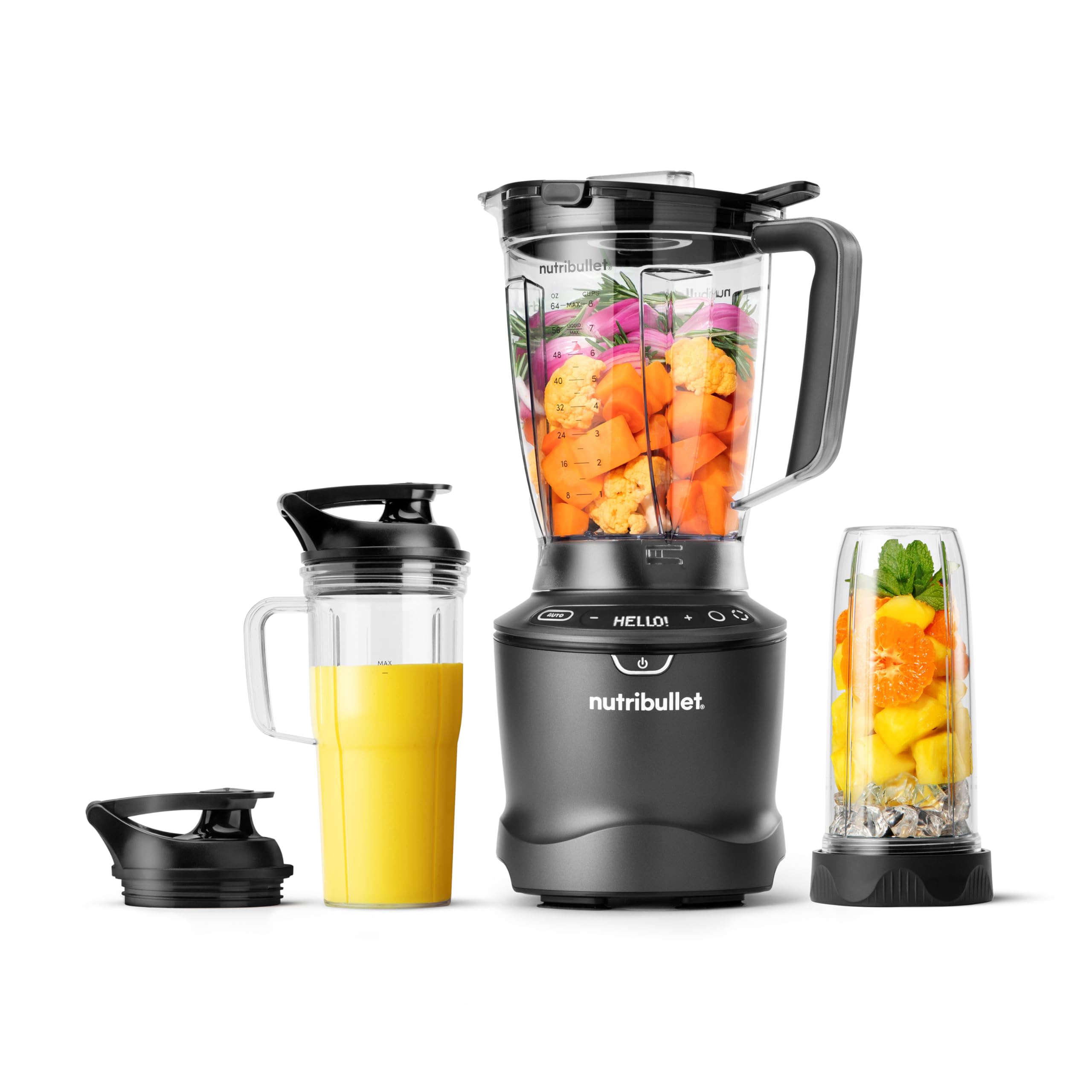 nutribullet SmartSense Blender Combo, 1400 Watt Gunmetal