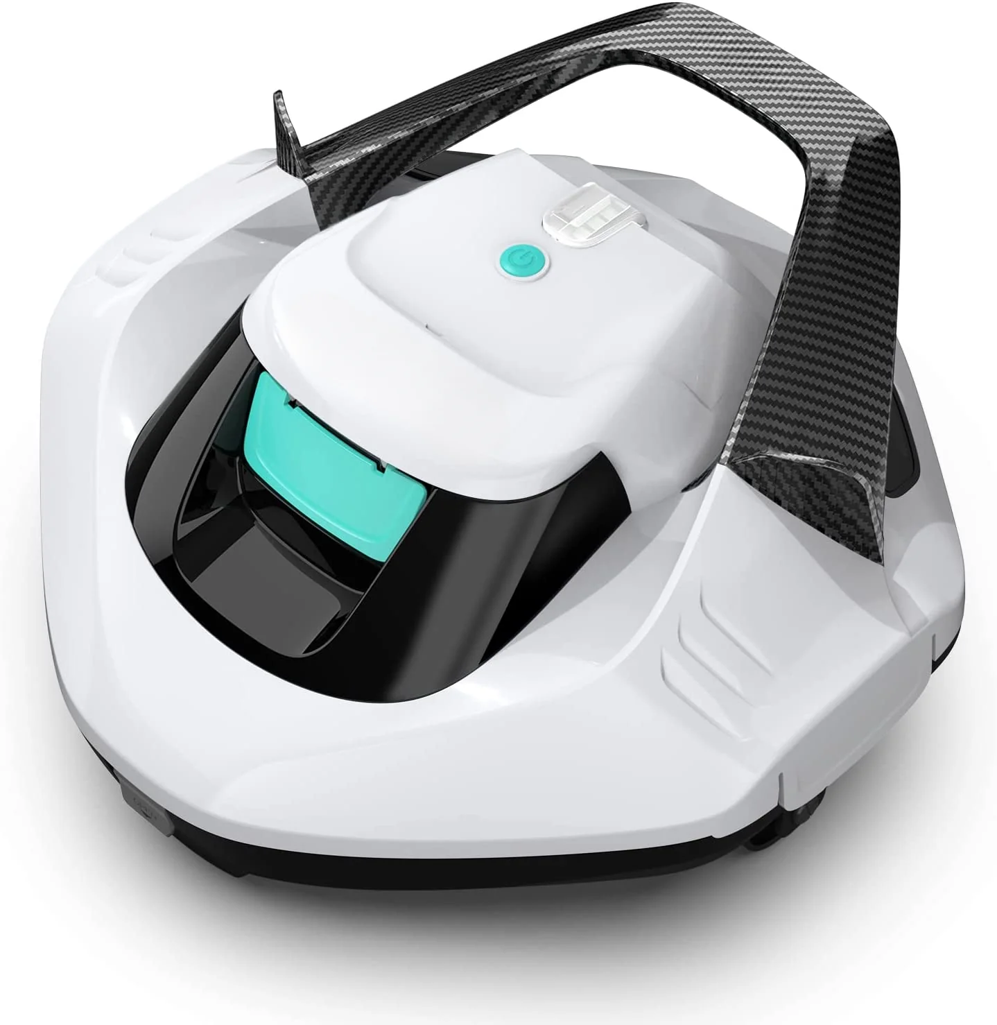 Cordless Robotic Pool Cleaner, Pool Vacuum Lasts 90 Mins, LED Indicator, Self-Parking, Ideal for Above/In-Ground Flat Pools up to 40 Feet - Gray