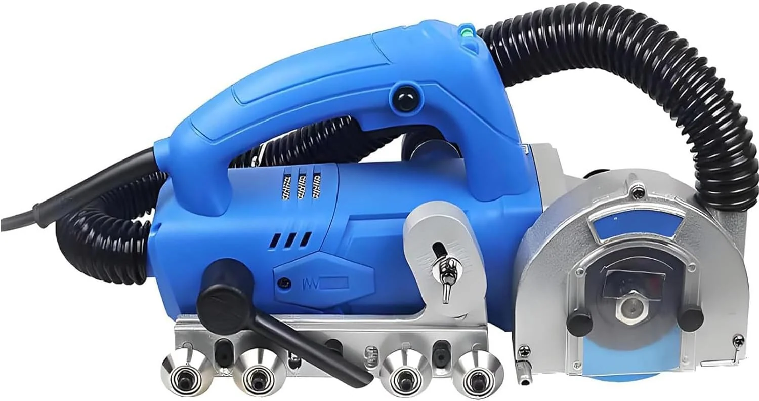 DHMYDPDZ Staubsauger, 1200 W, 220 V, Schwarz, Fliesenmörtelentfernungsmaschine, 9000 U/min, elektrisches Fugenreinigungswerkzeug mit Diamantblatt zur