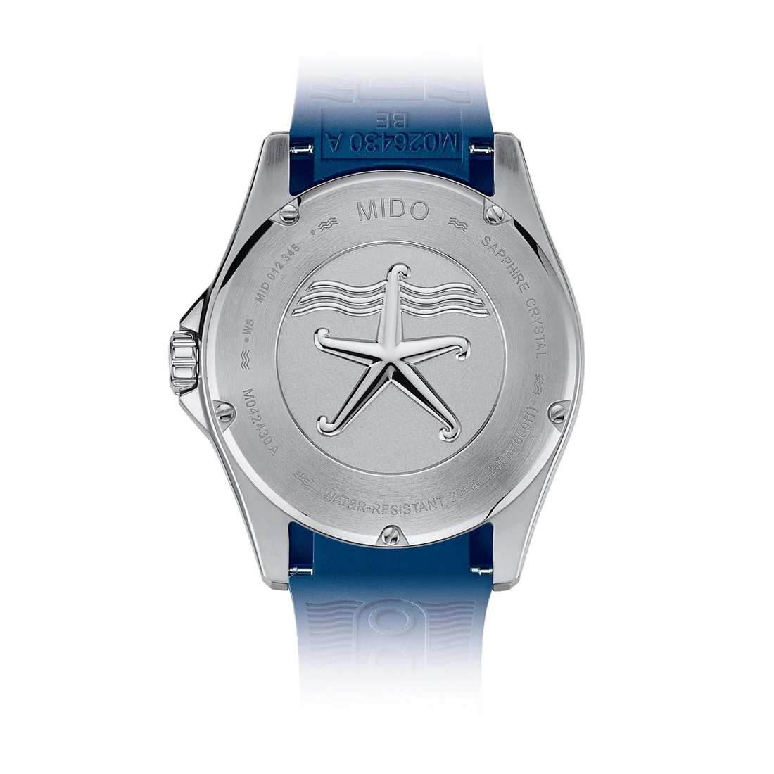 Orologio Mido Ocean Star 200C quadrante blu cinturino gomma