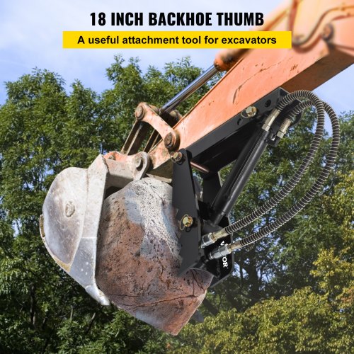 18-Zoll-Baggerbagger-Daumenaufsätze mit Hydraulikzylinder verschweißt