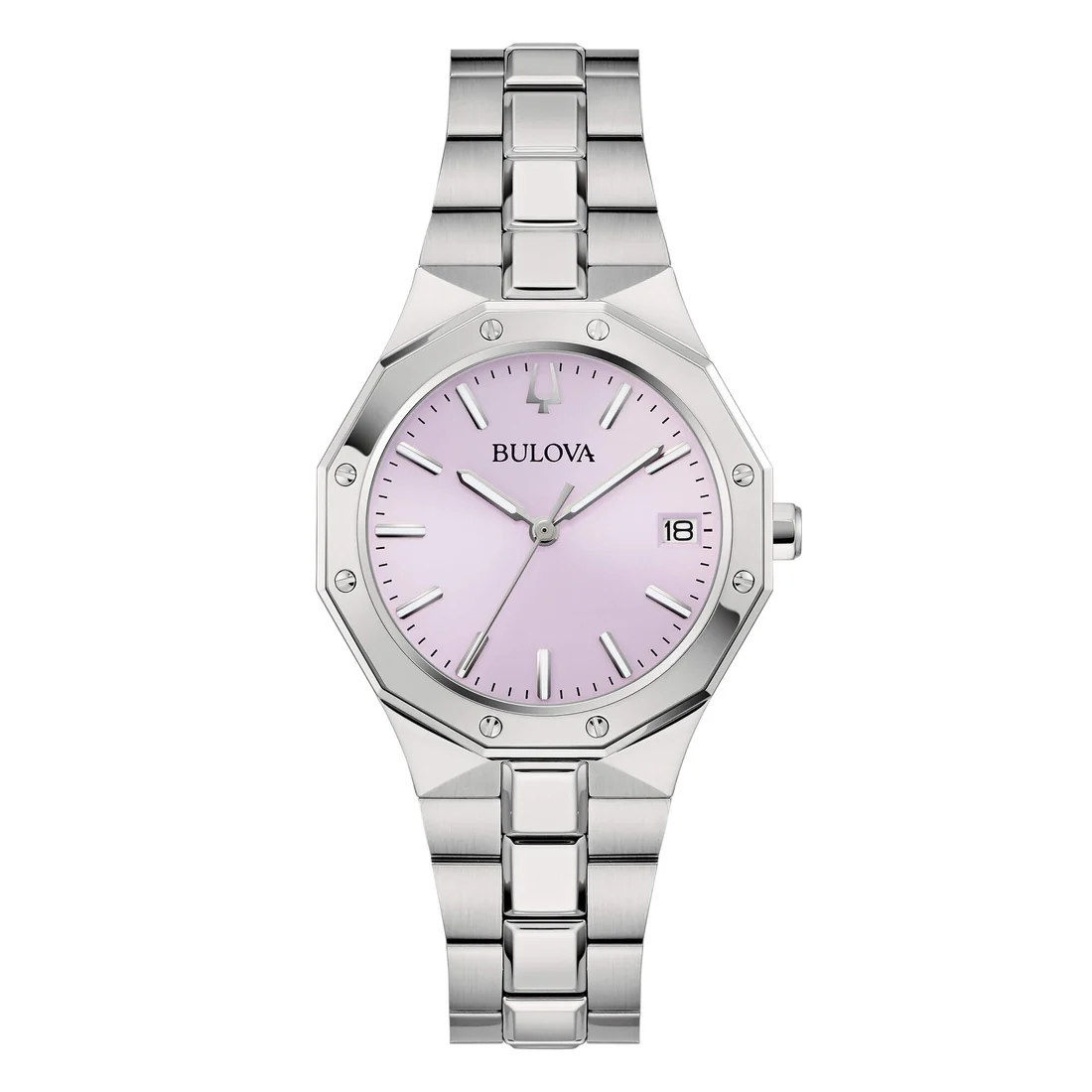 Orologio Bulova 96M170 Octagon lady quadrante lavanda