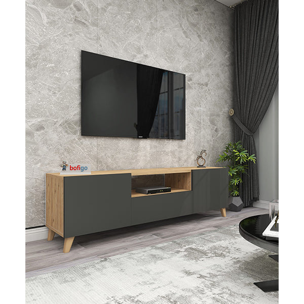 Mobile Tv Raf Antracite 140x30h46 Cm