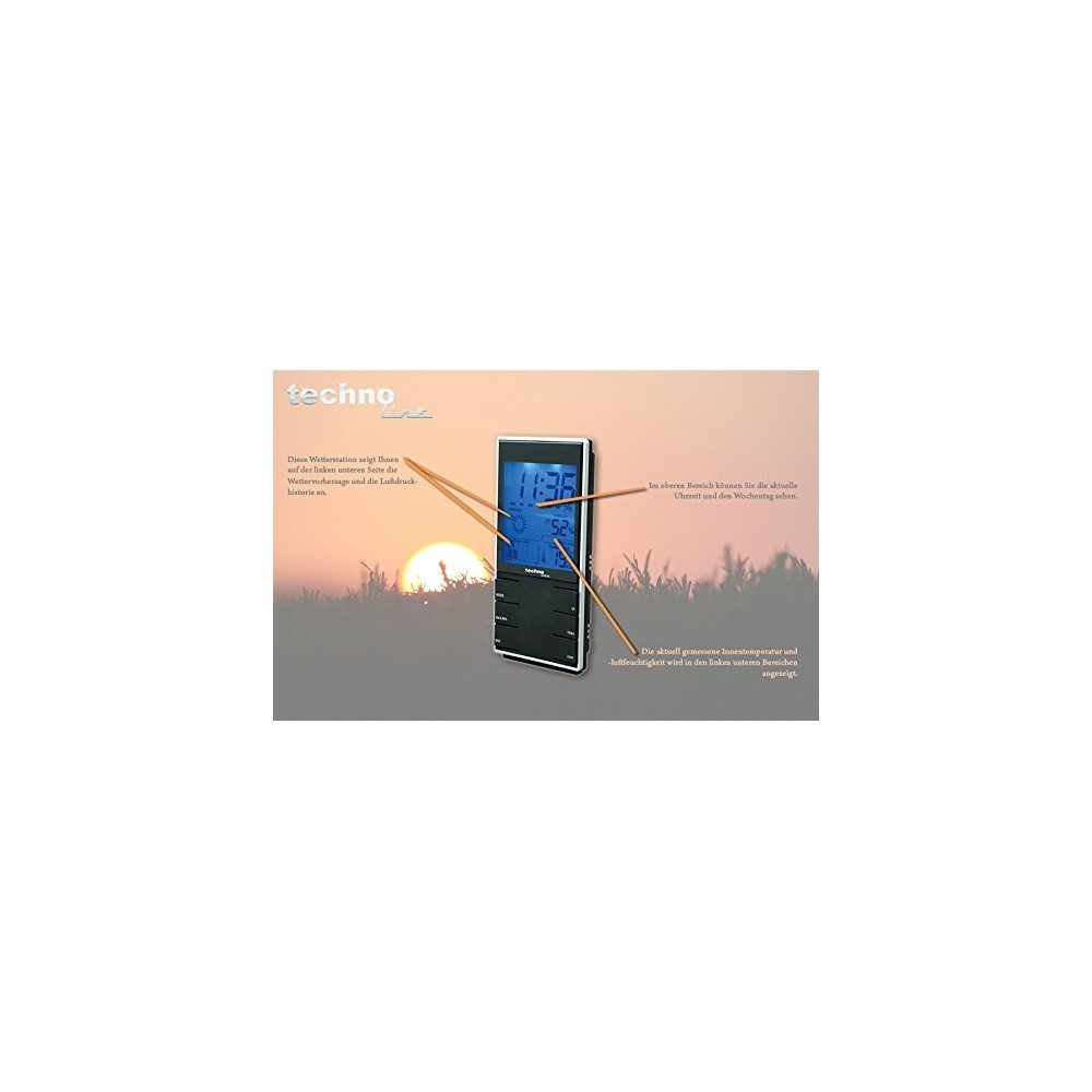 Wetterstation Technoline WS 9120 Schwarz Wetterstation