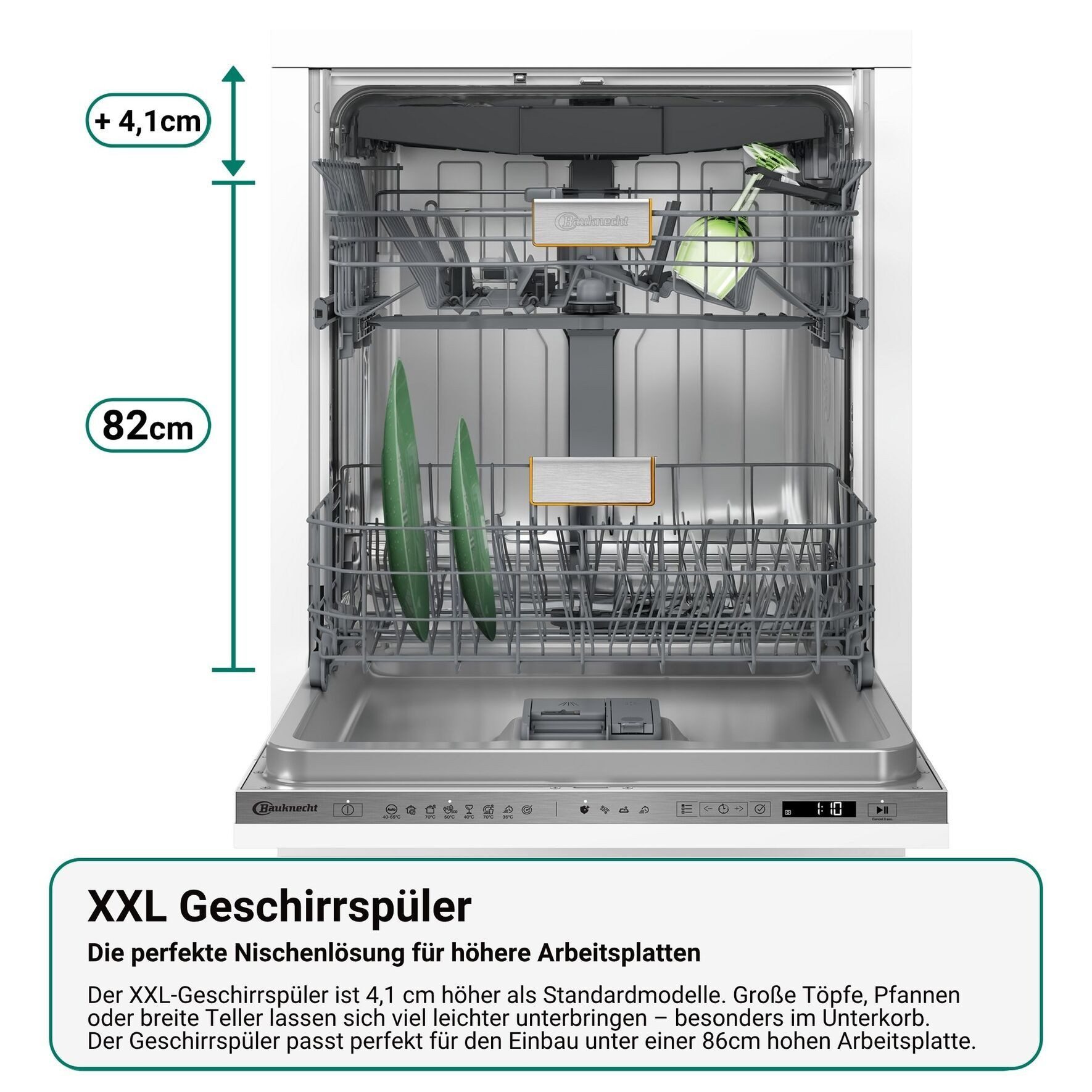 vollintegrierbarer Geschirrspüler XXL BKR IBXL