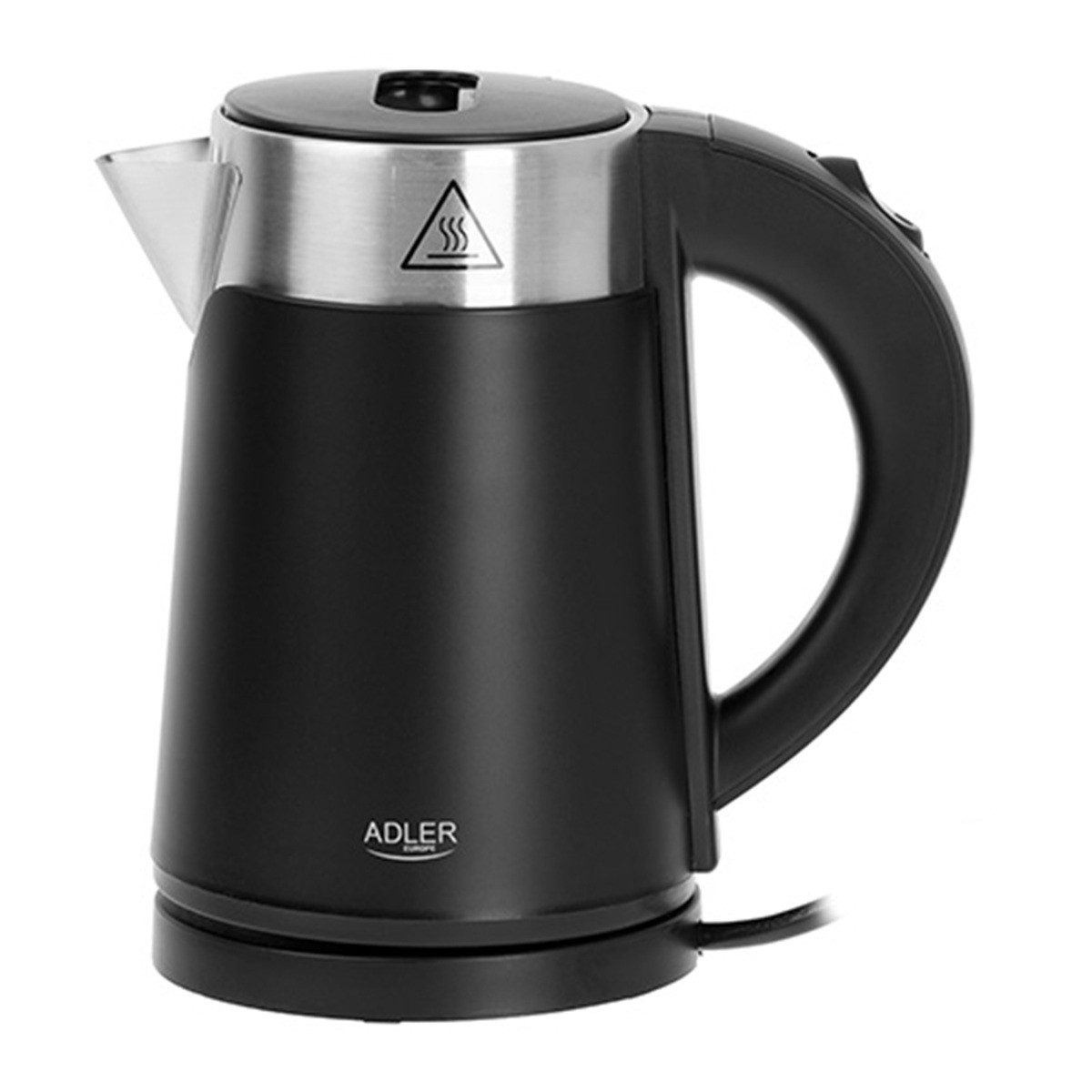 Wasserkocher AD 1372 Mini-Wasserkocher 0,6 L - 800 W, doppelwandig - Schwarz