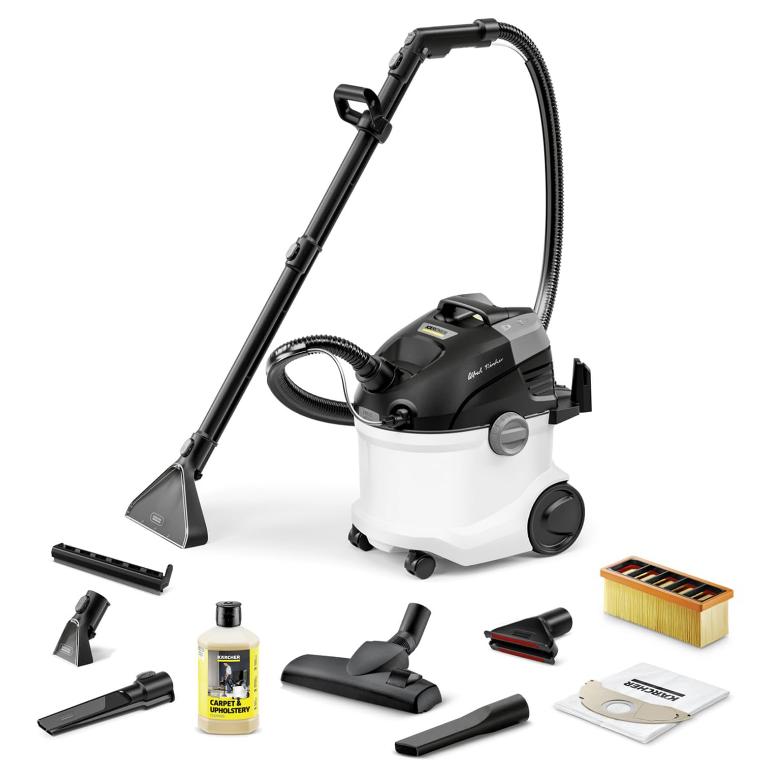 Waschsauger SE 6 Signature Line mit 2-in-1-Sprühsaugschlauch, 3-in-1 für Sofa, Teppich und Auto