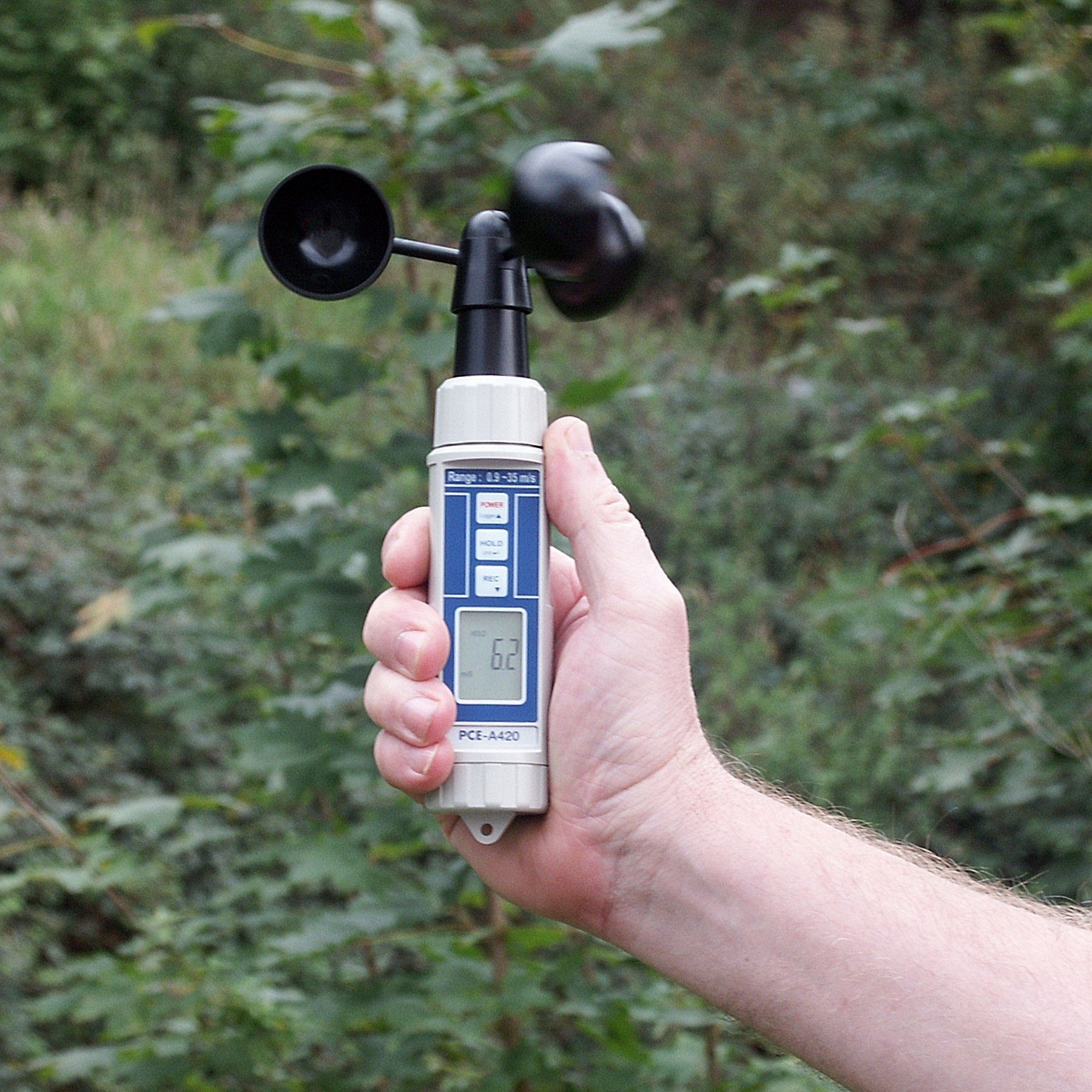 Wetterstation Anemometer PCE-A420, Digitales Windmessgerät