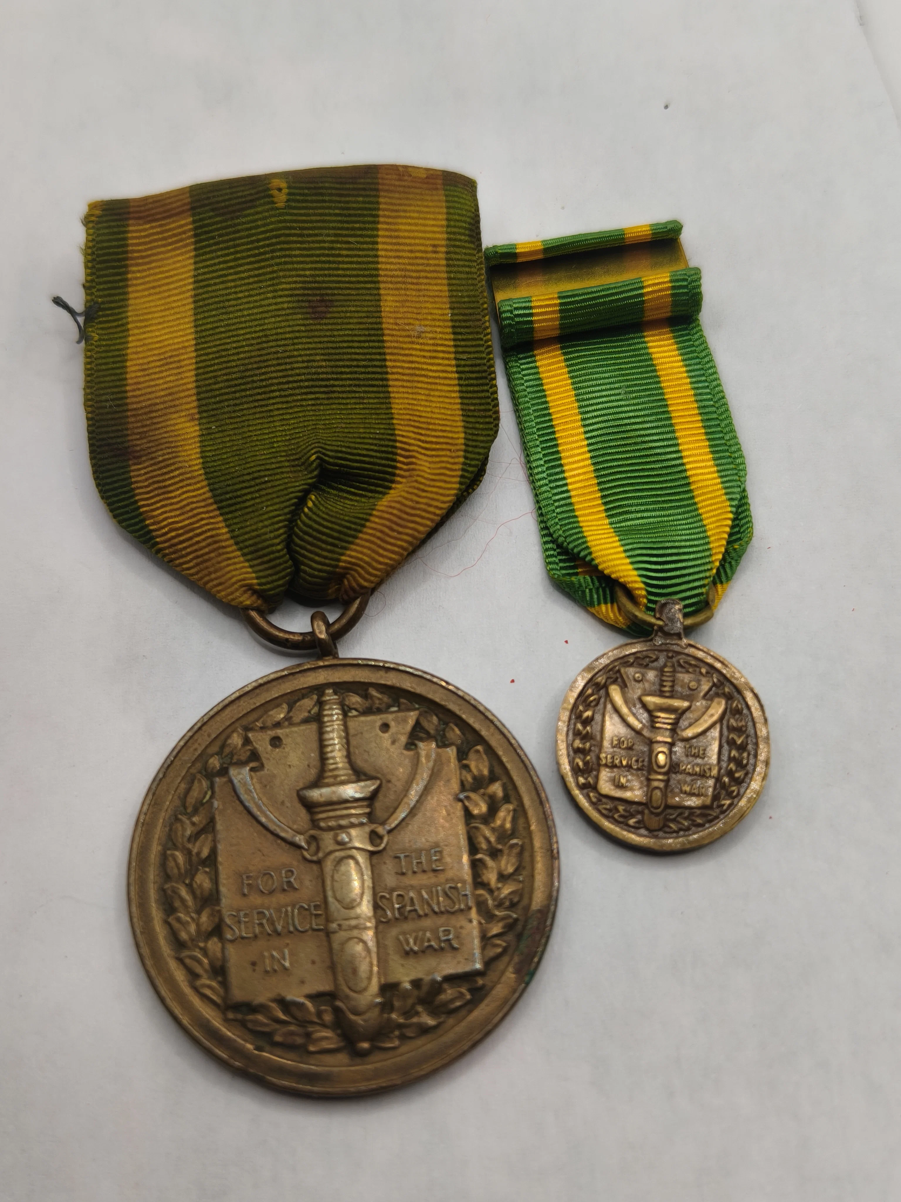 Medal Cuban War 1898. USA. Named and numbered.