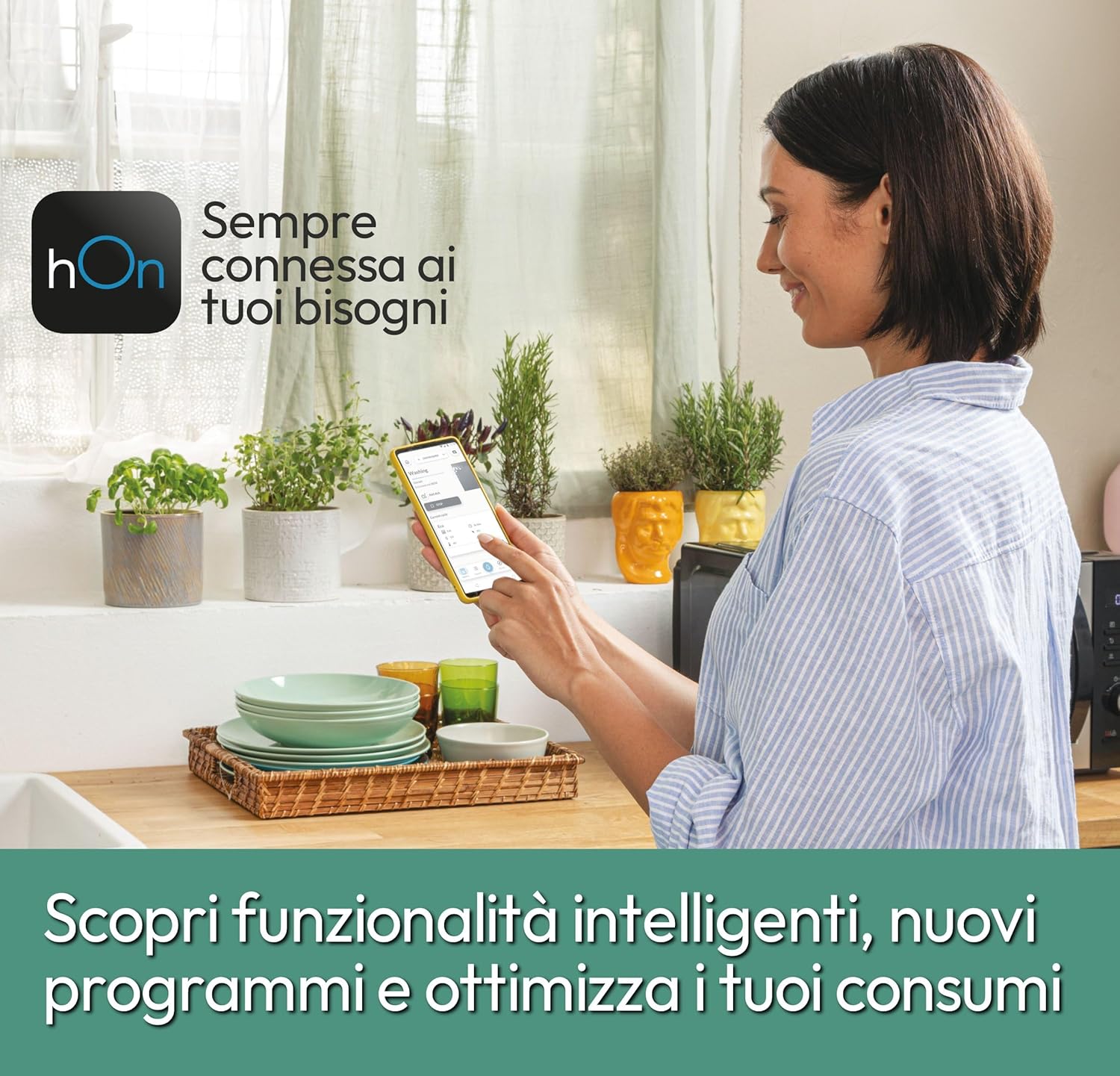 Candy Smart Pro Inverter Lavasciuga Slim 6+4 Kg, Libera Installazione, 1400 Giri, Classe A-20%, Programmi Rapidi, Connessa, App hOn, AxLxP 85x60x45, Bianca - COW 4644TWM61-S