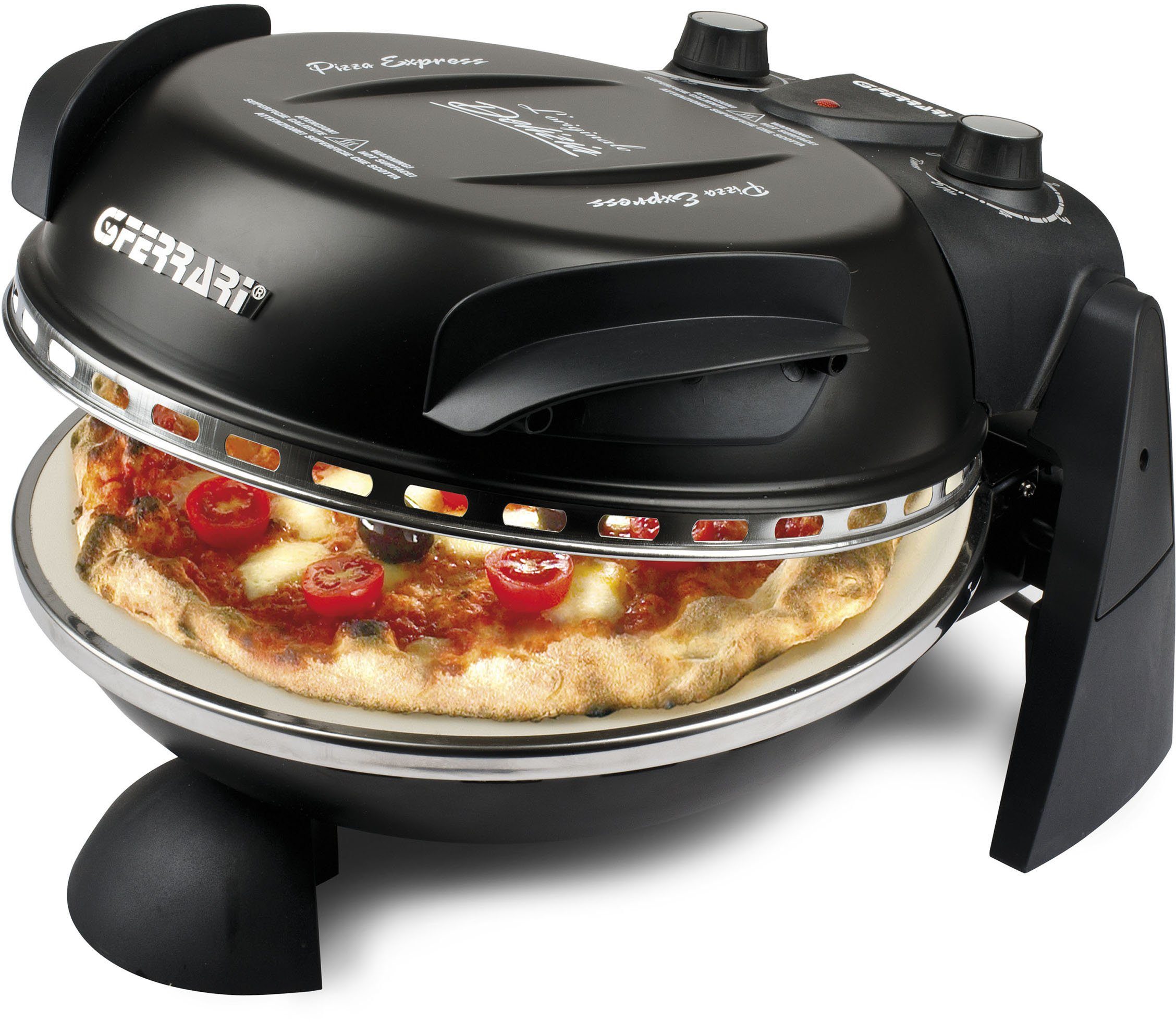 Pizzaofen Delizia G1000610 schwarz inkl. Pizzaschaufel + Rezeptheft