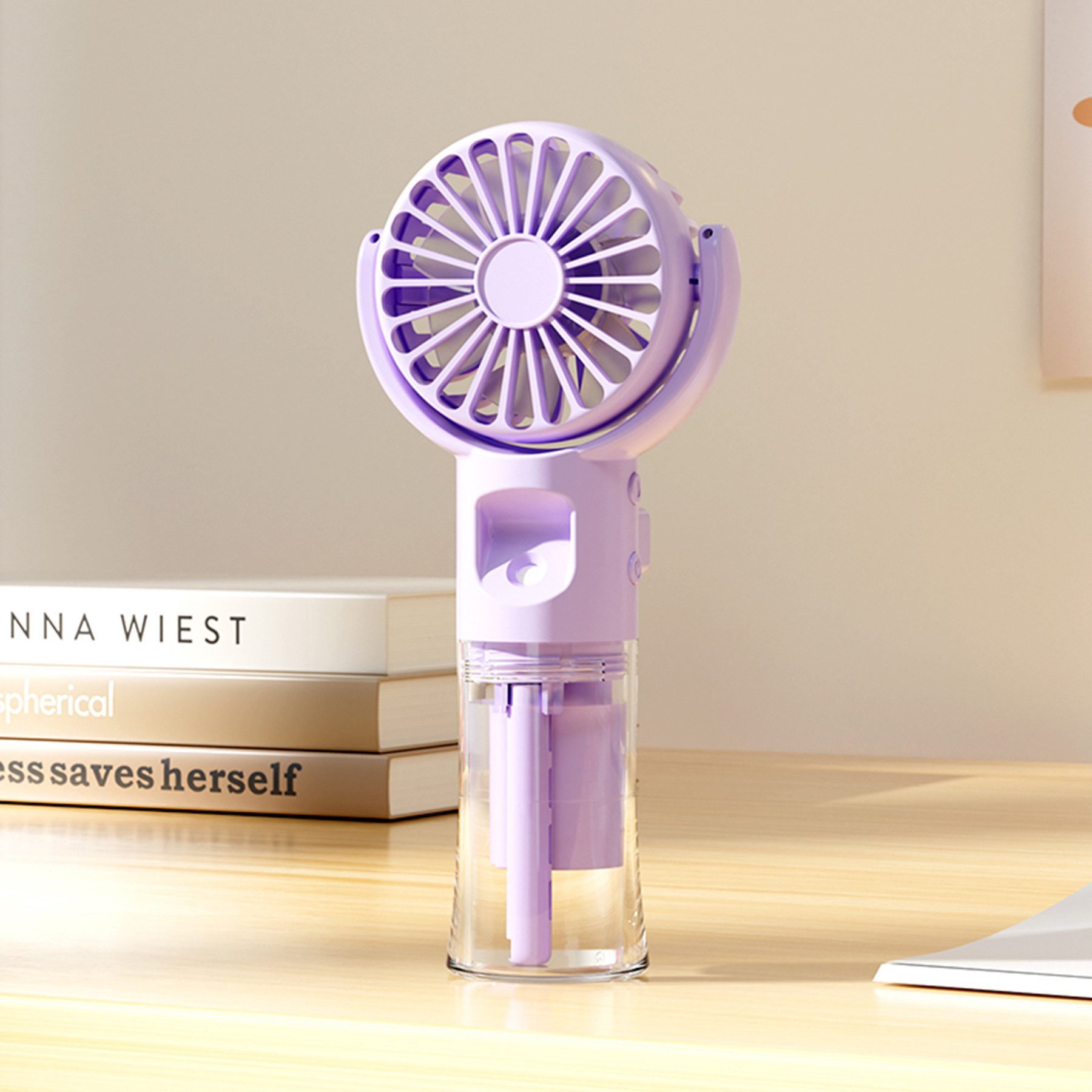 Mini USB-Ventilator Mini Handventilator, 2-in-1 Handventilator, wiederaufladbarer USB