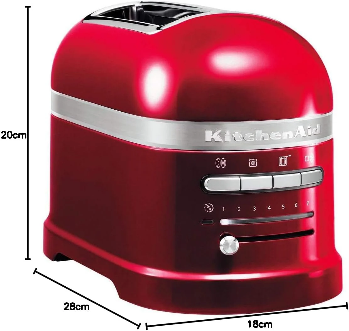 KitchenAid Toaster f��r 2 Scheiben mit Sandwich-Zange | Artisan | Retro Toast Machine | Verschiedene Funktionen und Br?unungsstufen | Gr��n