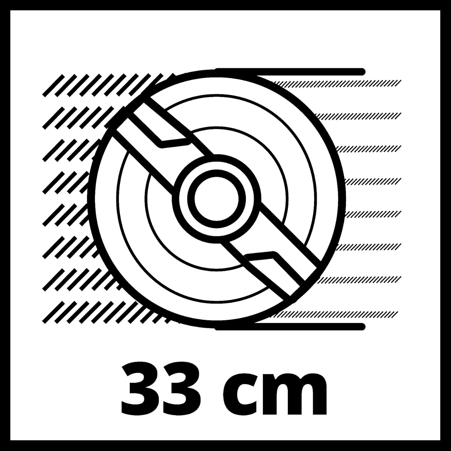 Einhell Akku-Rasenmher GE-CM 18/33 Li-Solo Power X-Change (18 V, 33 cm Schnittbreite, bis 200 m, Brushless, 30L Grasfangkorb, 25-65 mm Schnitthhe, ohne Akku)