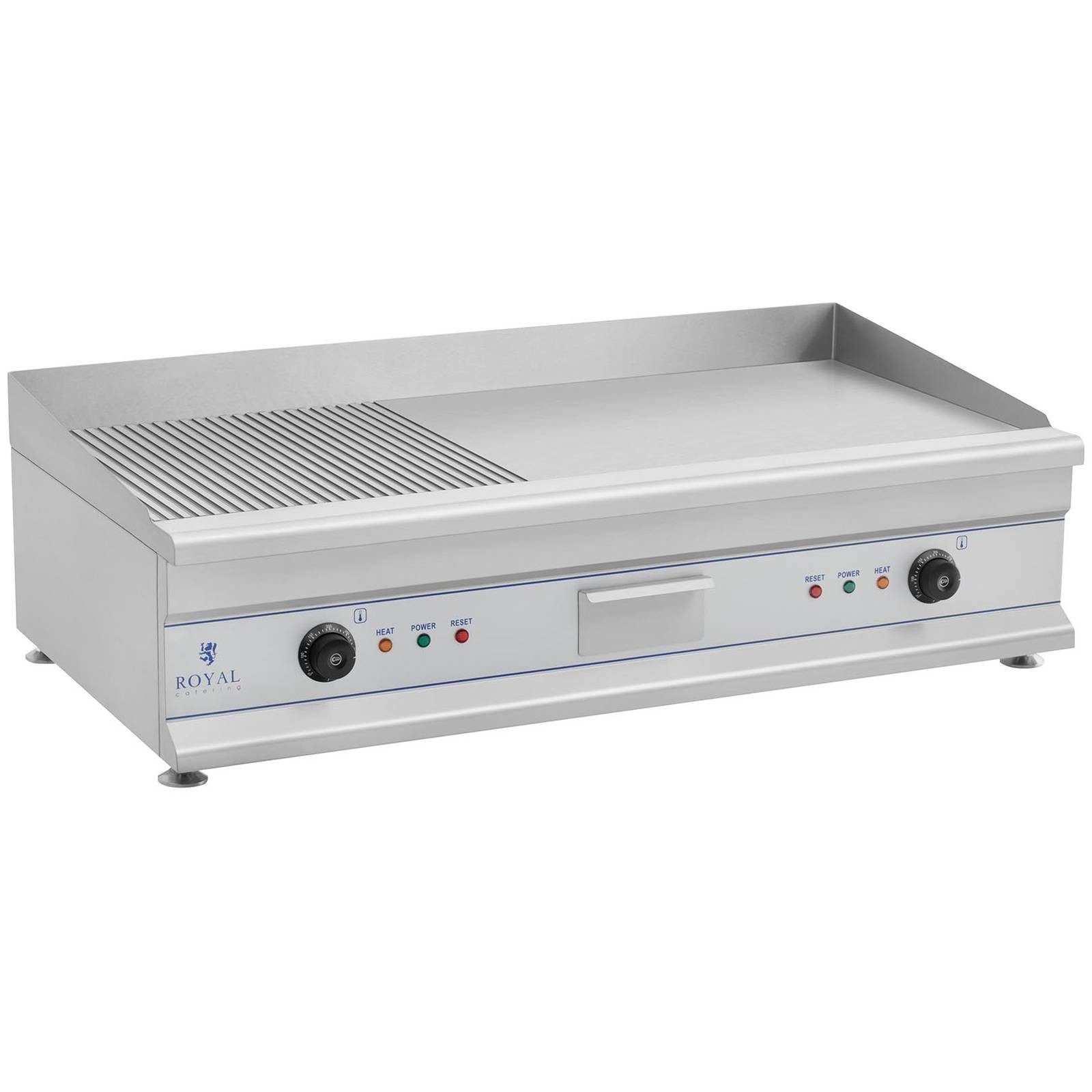 Elektrogrill Elektro Grillplatte Griddleplatte Griddle Bräter Grill 100cm geriffelt