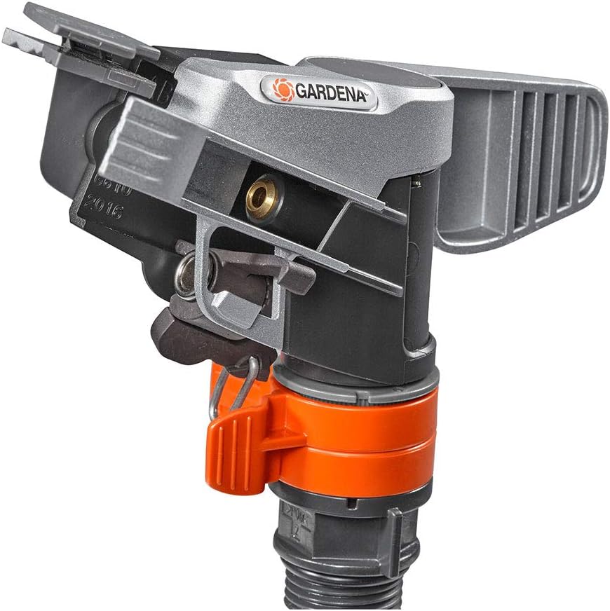 Gardena Comfort veelvlakssproeier AquaContour Automatic: vlakberegening voor de individuele besproeiing van bijna elke tuinomtrek, eenvoudig te programmeren, reikwijdte 2,5-10,5 m (8133-20)