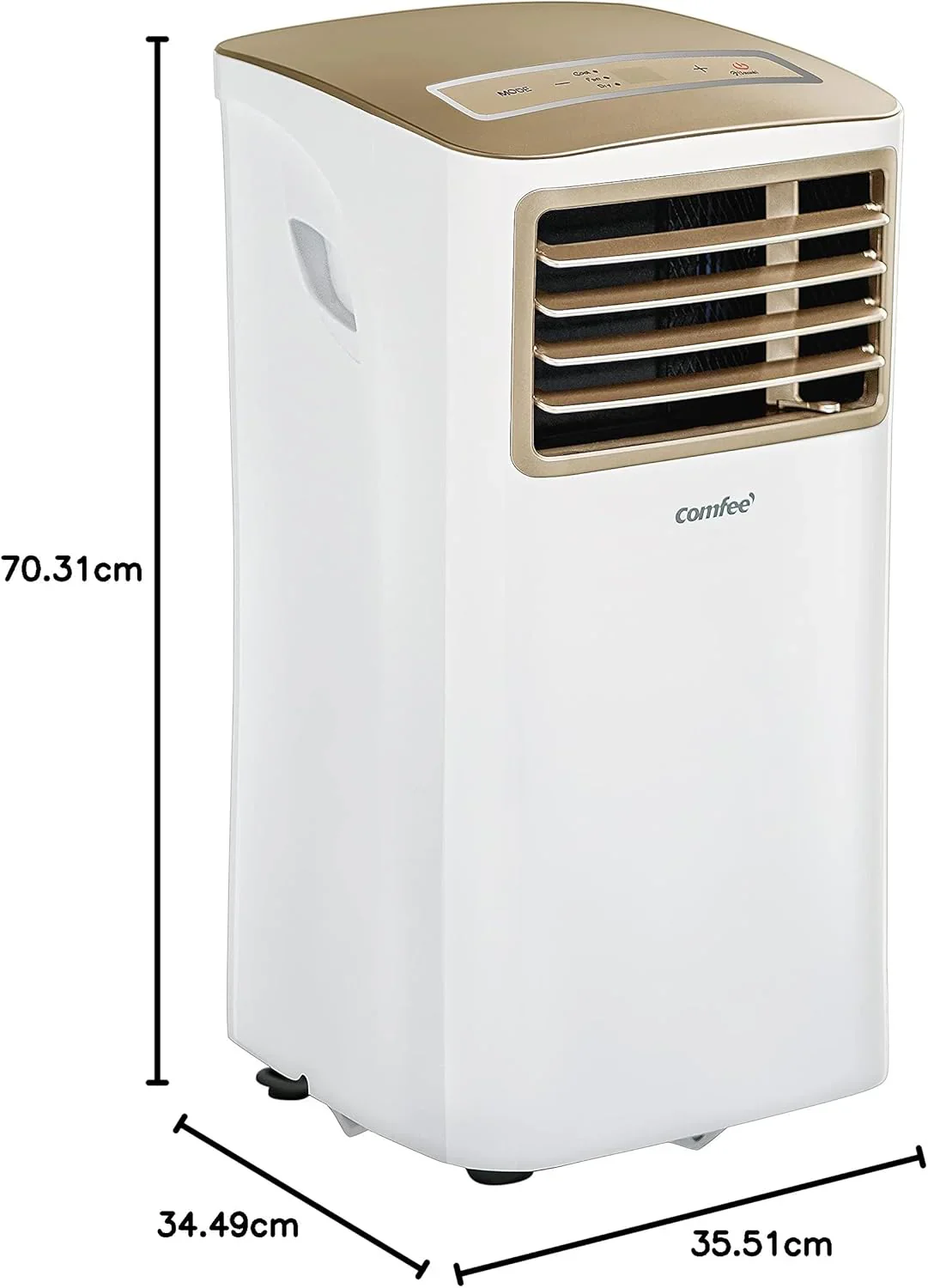 Comfee Mobiles Klimagert Easy Cool 2.0, 7000 BTU 2,0kW, K��hlen&Ventilieren&Entfeuchten, Raumgre bis 68m(25�O), APP-Steuerung/Alexa/Google Home/IFTTT, Mobile Klimaanlage mit Abluftschlauch