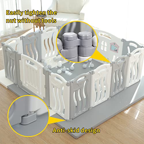Gupamiga Recinto per Bambini Pieghevole 155×150 cm, Box per Bambini o Neonato con Tavola di Pittura : Amazon.it: Prima infanzia