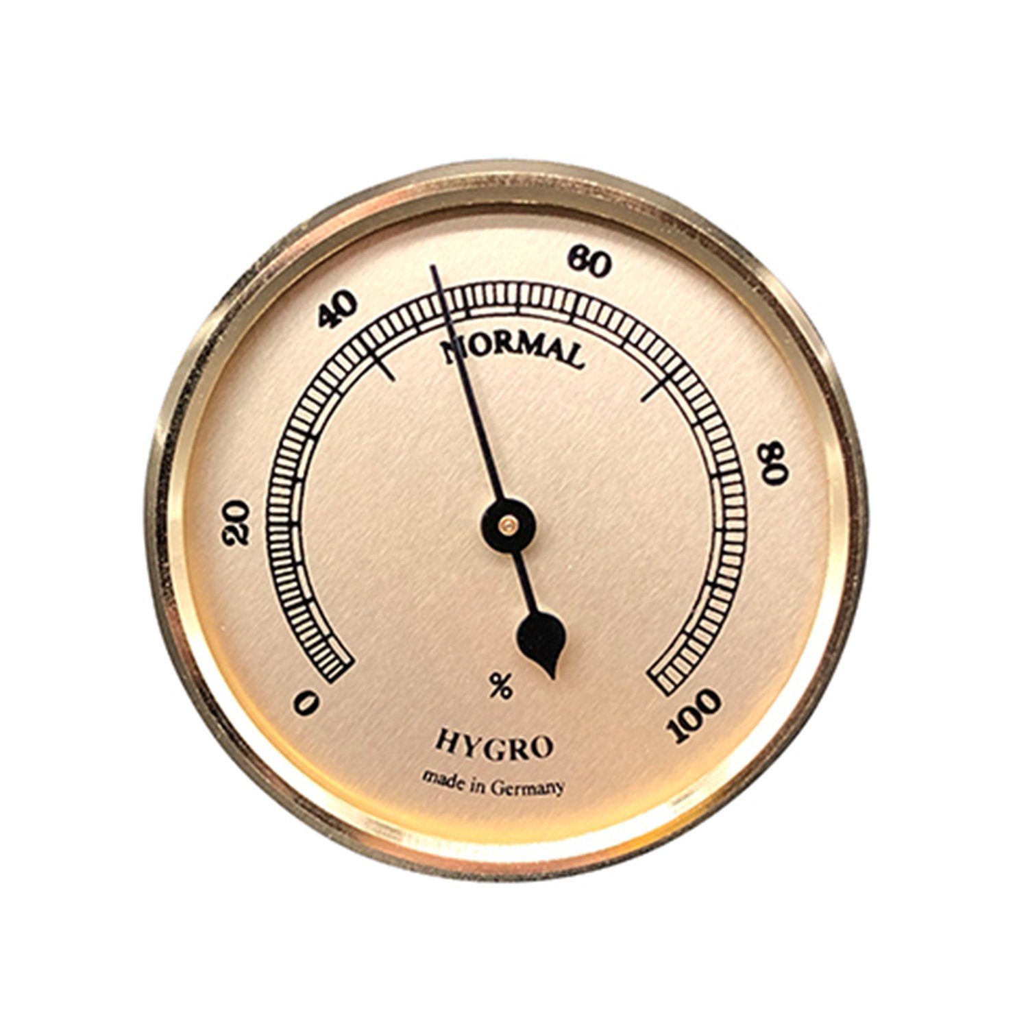 Wetterstation Hygrometer Einbau-Wetterinstrument Ø 85mm, gold