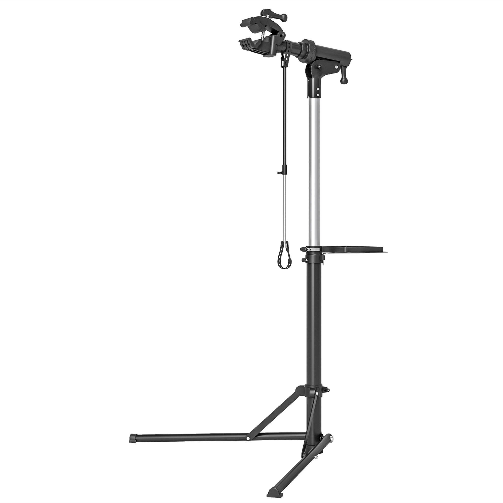 HOMCOM Fahrrad-Reparatur-Ständer, Halter für Fahrräder zum Warten und Reparieren, 40 kg belastbar, höhenverstellbar, Schwarz