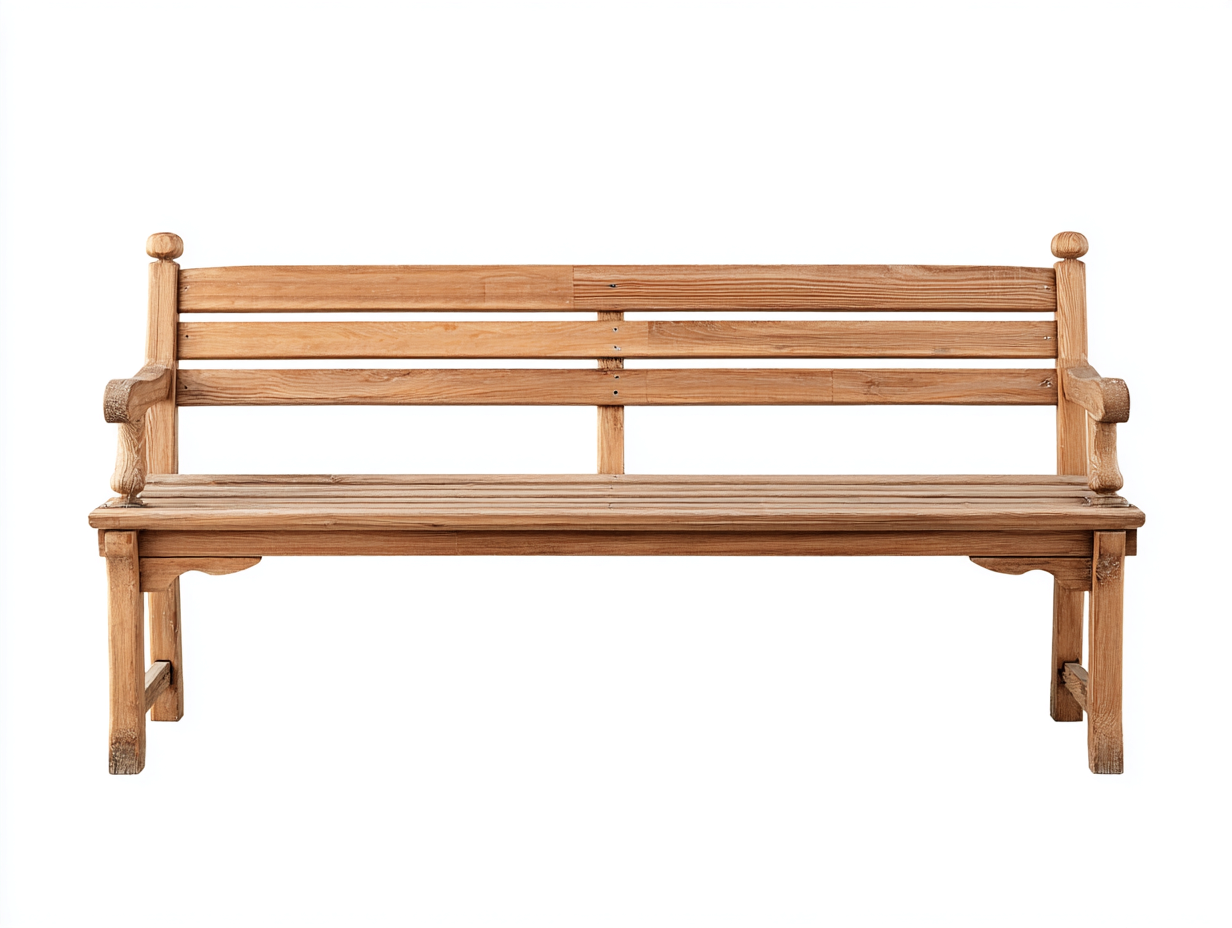Gartenbank Massivholz 150x55x90 cm - Natur - Klassisches Design für Garten und Terrasse