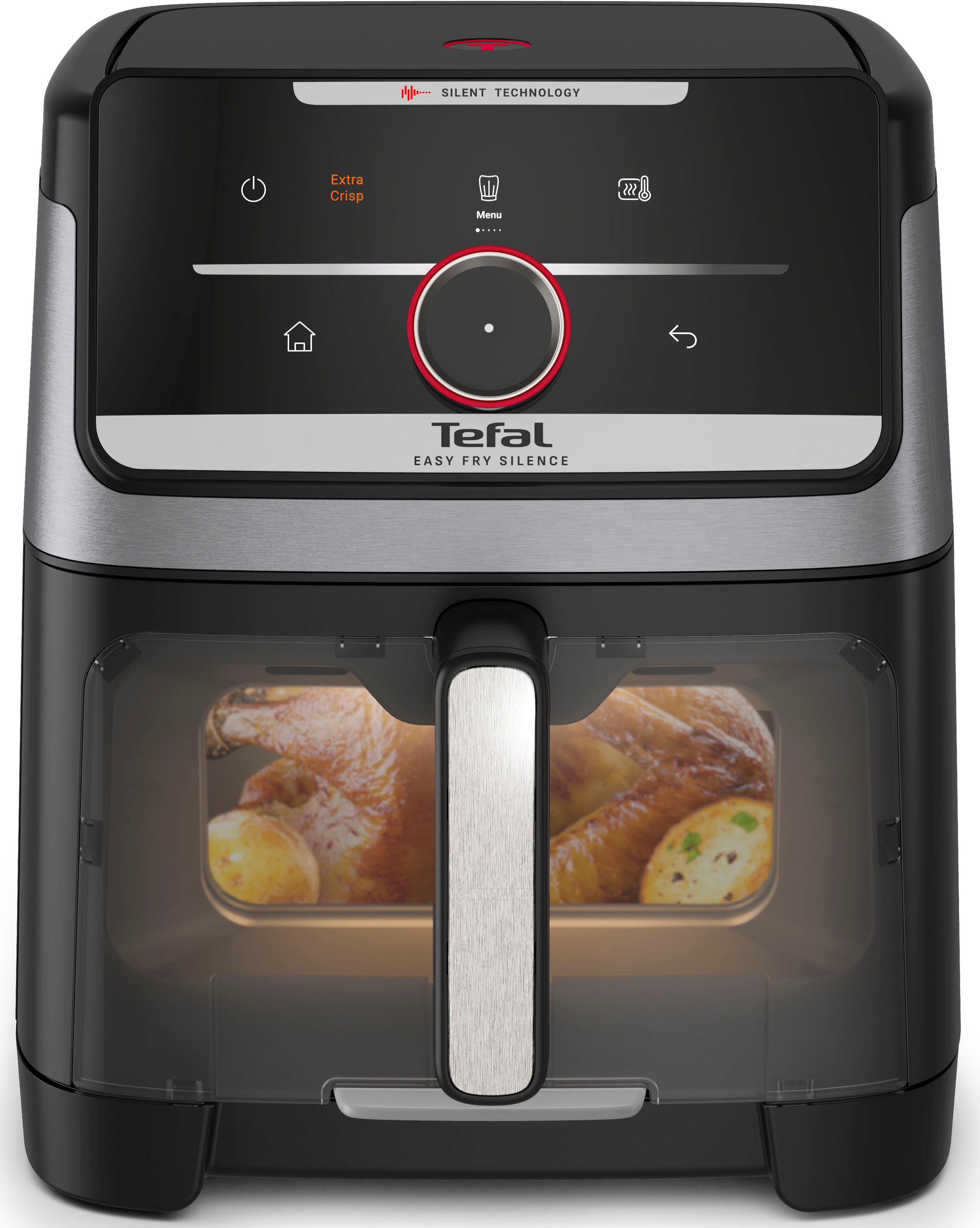 Heißluftfritteuse Easy Fry Silence, ultra-leise, für bis zu 8 Portionen, Sichtfenster