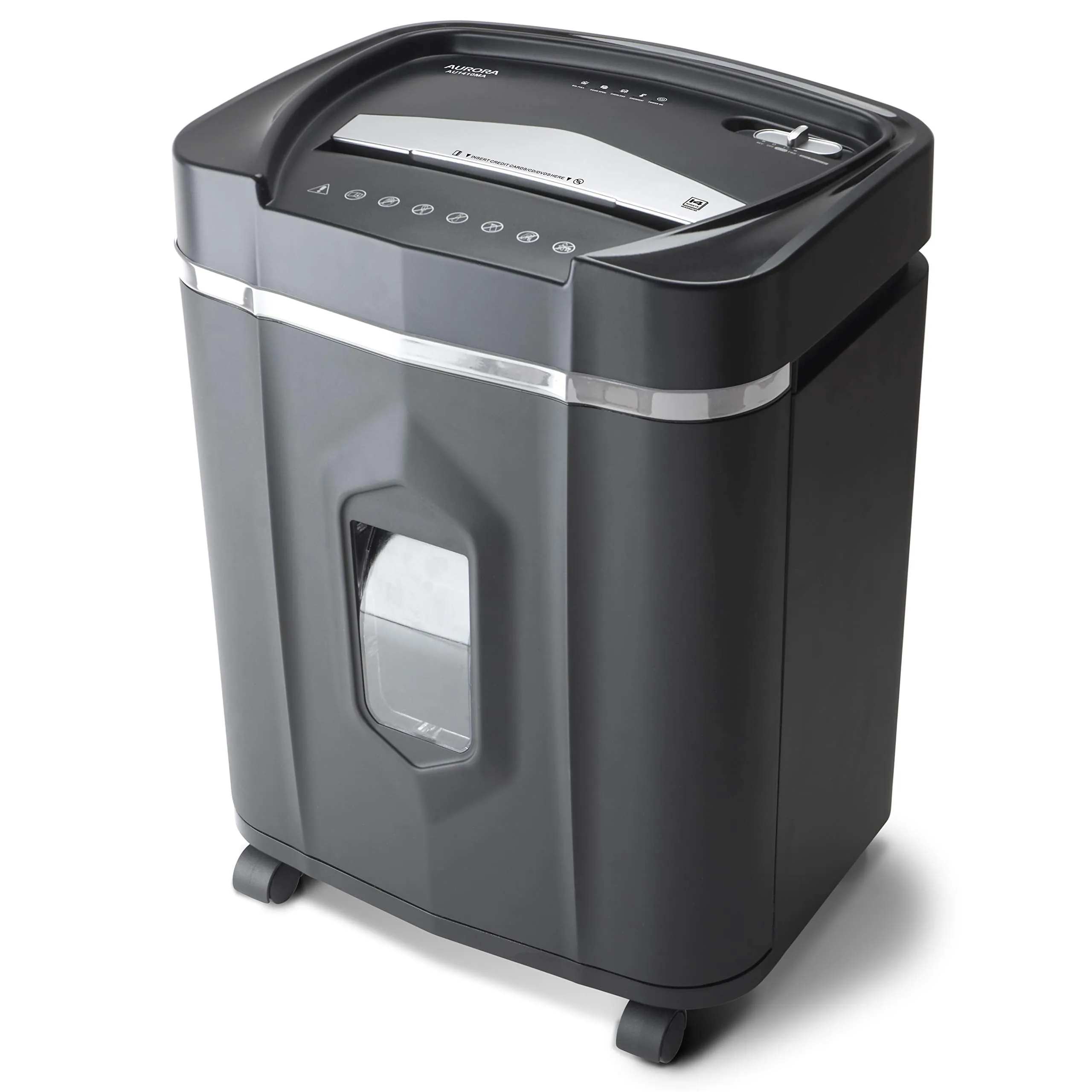 Aurora 12 Sheet Micro Cut Paper/CD and Credit Card/ 60 Minutes Continuous Run Time Shredder